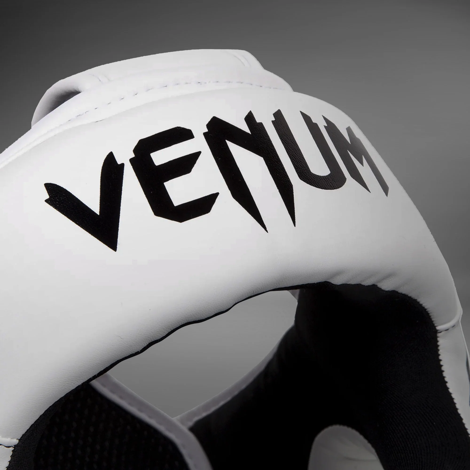 Venum Elite Headgear – White/Black - Image 3