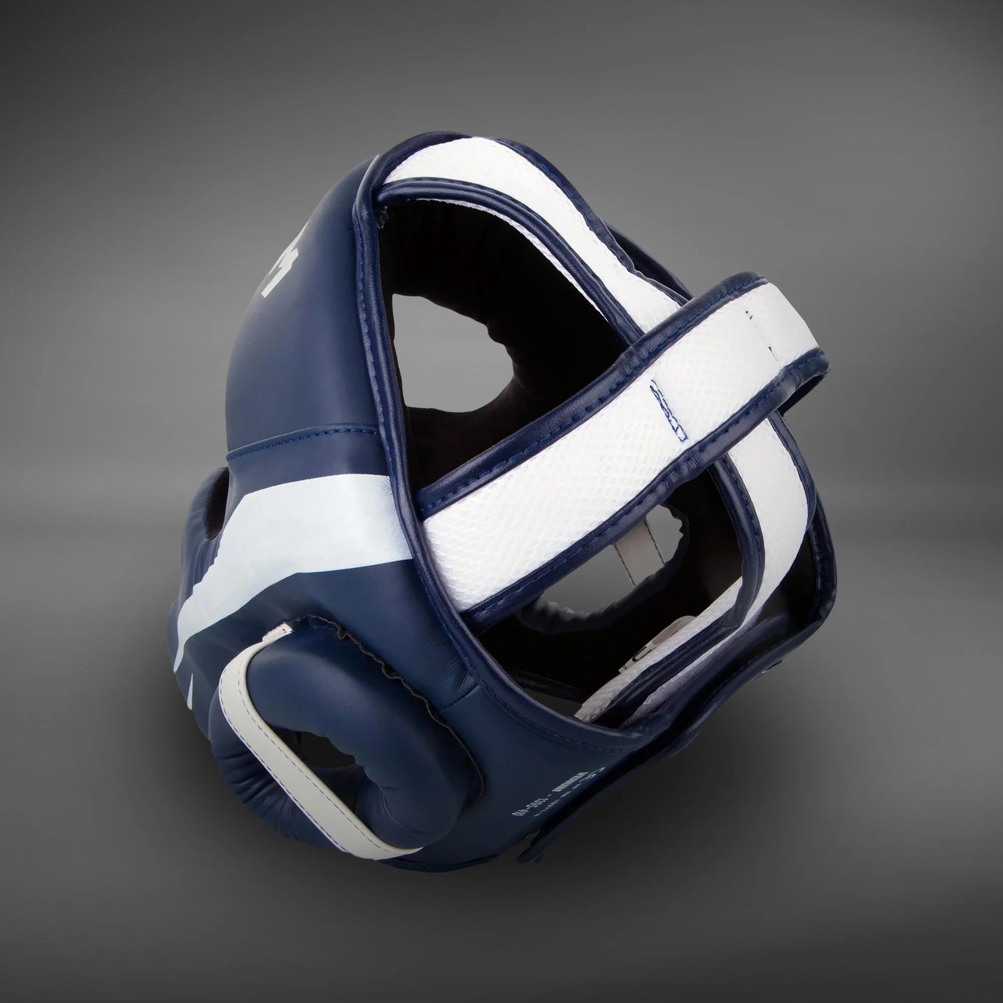 Venum Elite Headgear - White/Navy Blue - Image 5