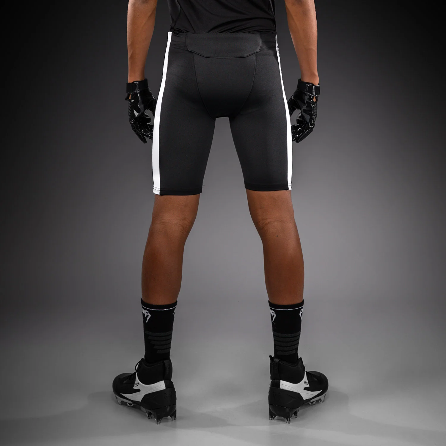 Venum Elite Kids Football Compression Shorts - Black - Image 3