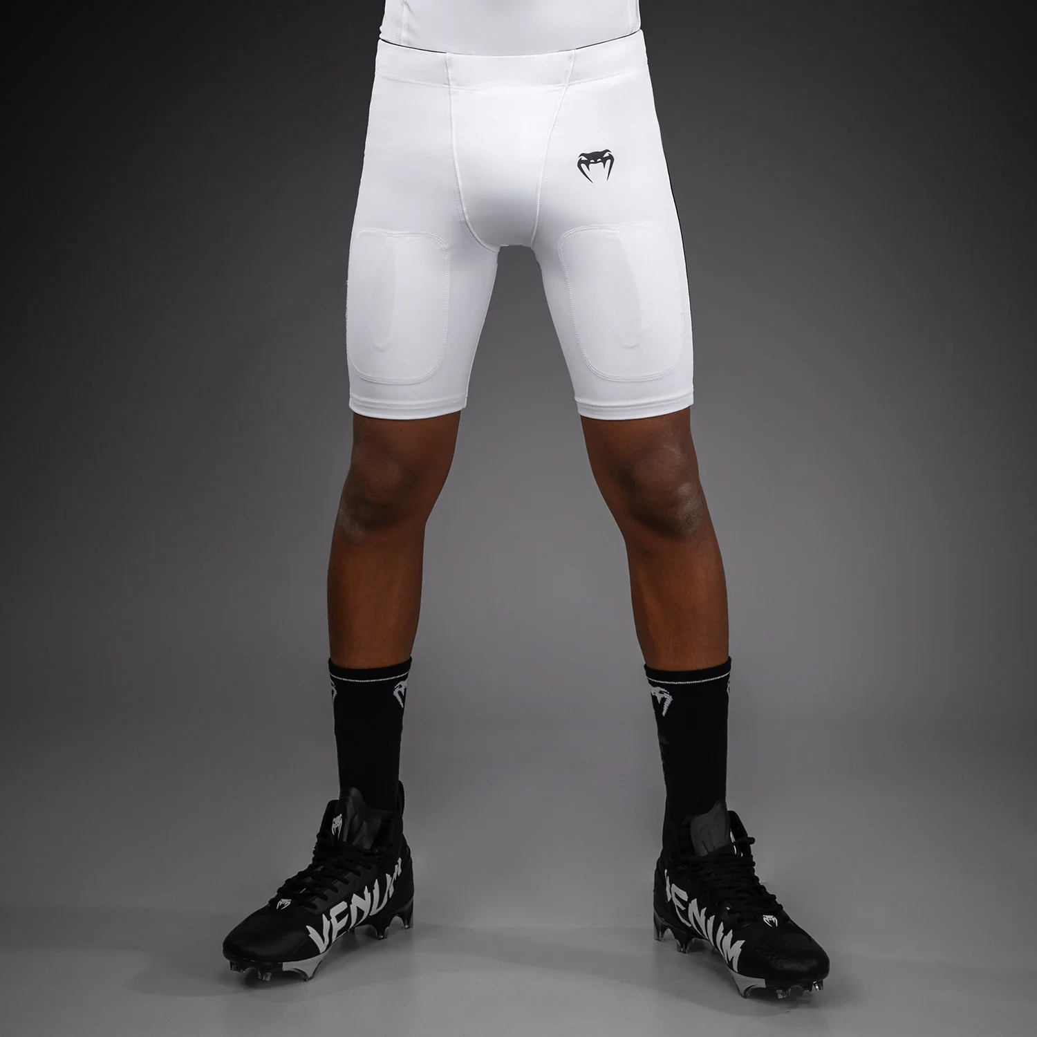 Venum Elite Kids Football Compression Shorts - White