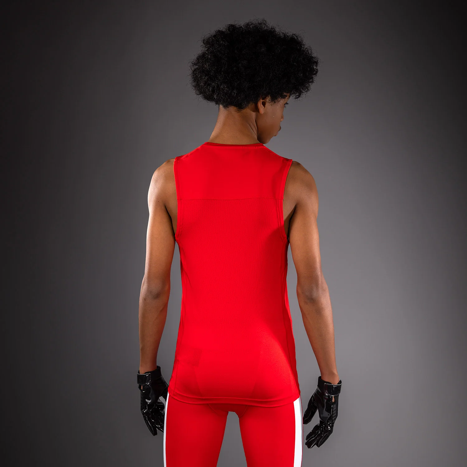 Venum Elite Kids Football Sleeveless Compression Jersey - Red - Image 3