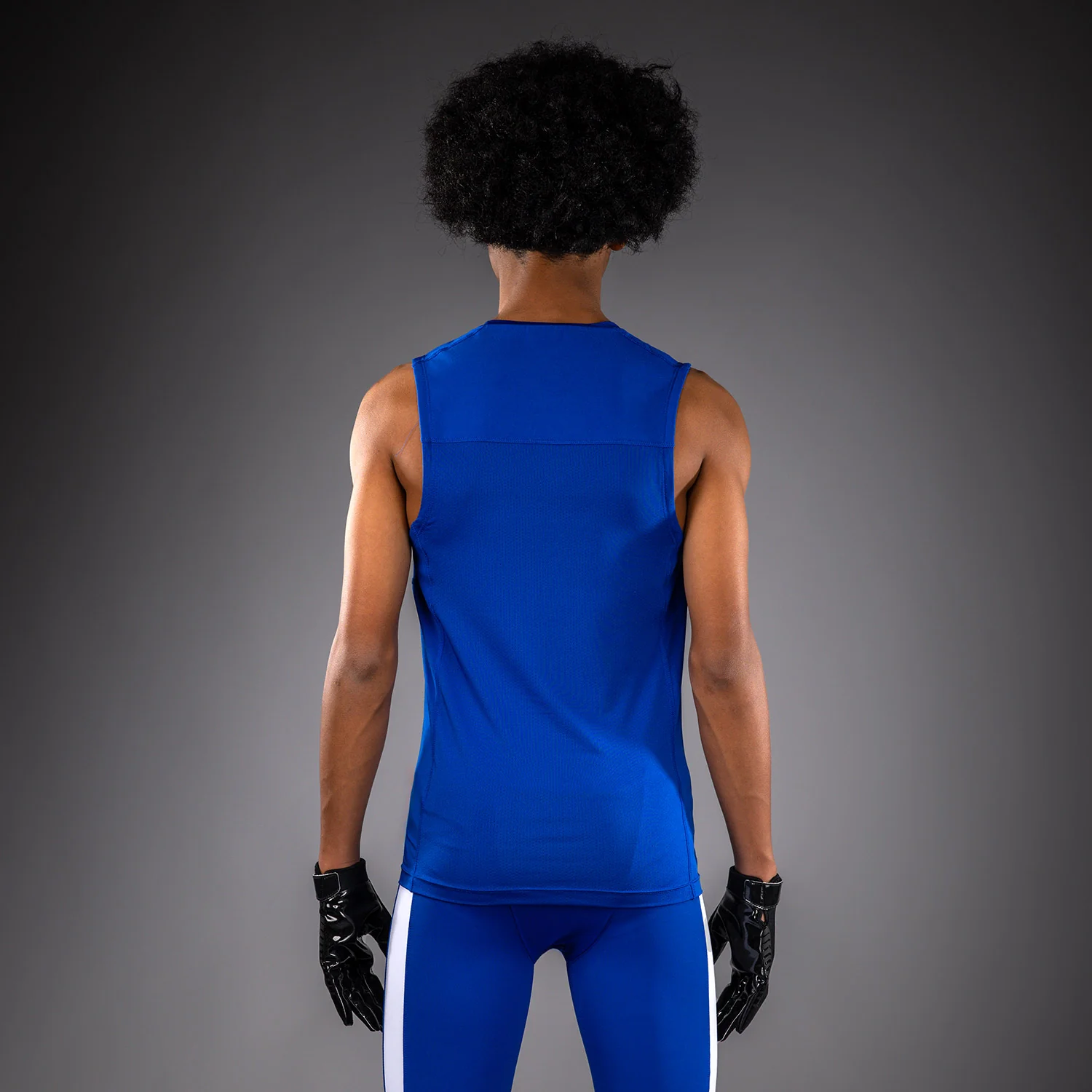 Venum Elite Kids Football Sleeveless Compression Jersey - Royal Blue - Image 3