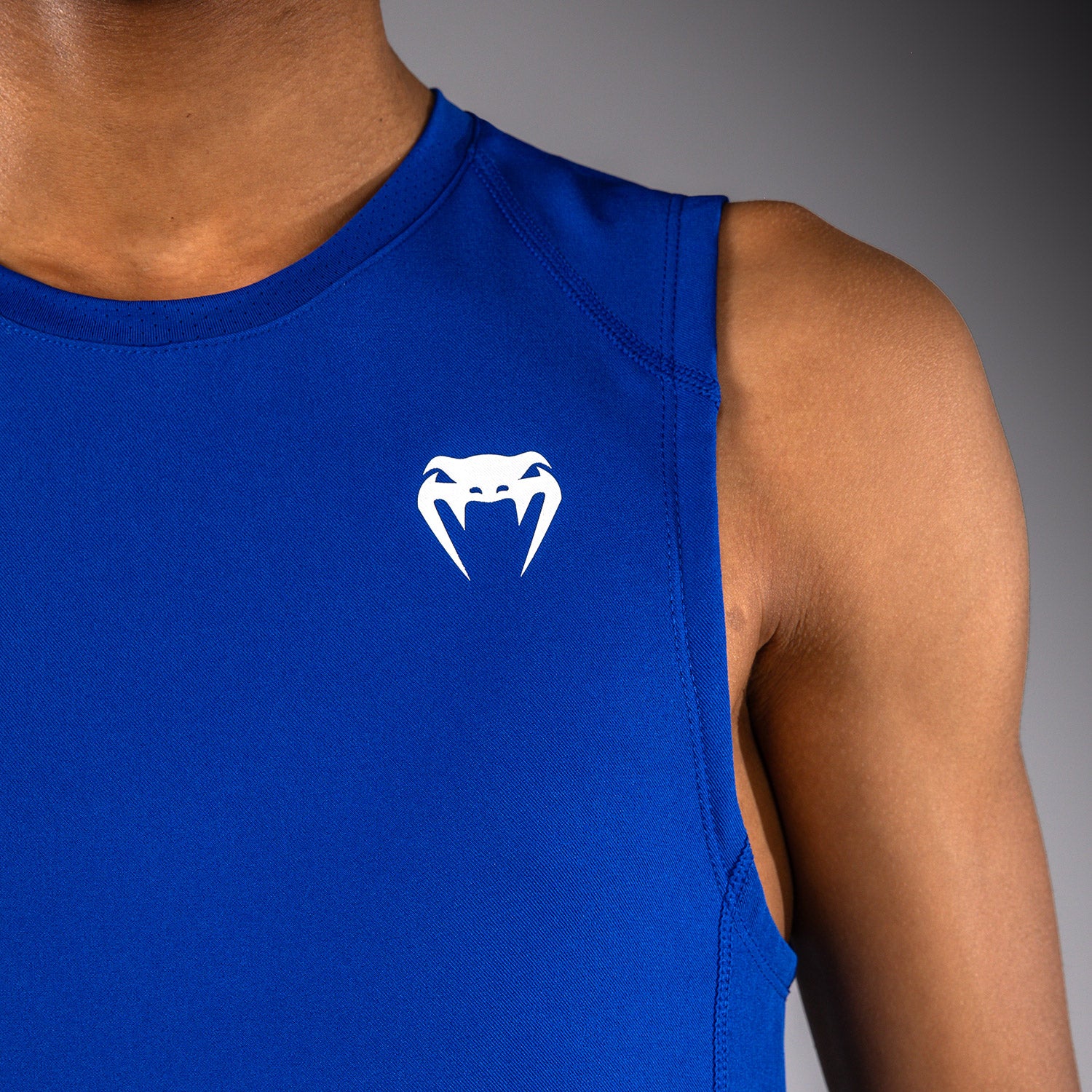 Venum Elite Kids Football Sleeveless Compression Jersey - Royal Blue - Image 4