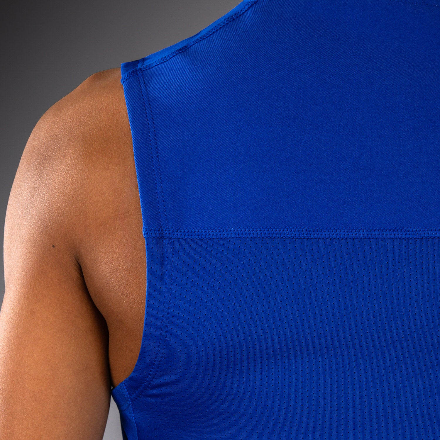 Venum Elite Kids Football Sleeveless Compression Jersey - Royal Blue - Image 6