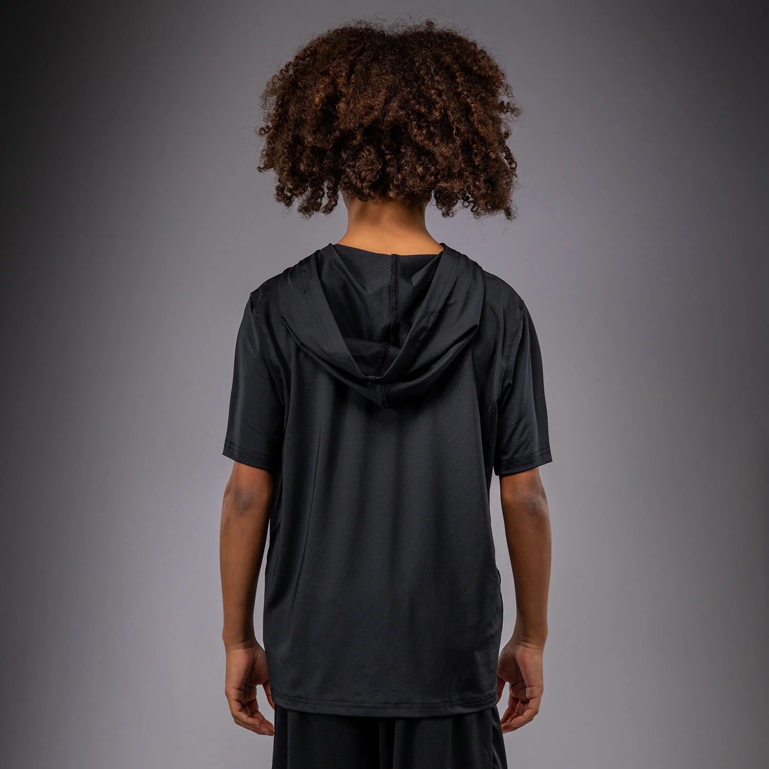 Venum Elite Kids Short Sleeve Dry-Tech Hoodie - Black - Image 4