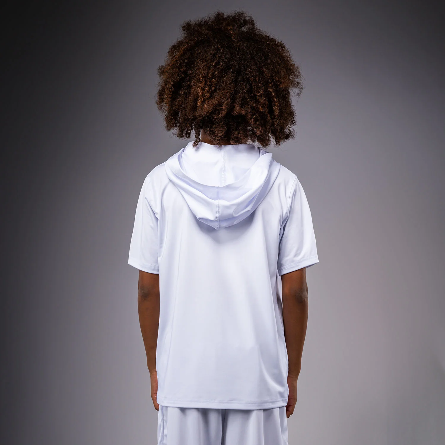 Venum Elite Kids Short Sleeve Dry-Tech Hoodie - White - Image 4