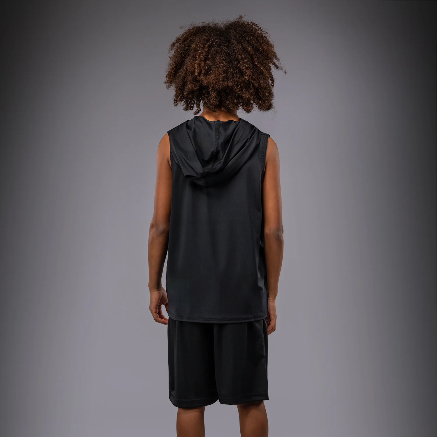 Venum Elite Kids Sleeveless Dry-Tech Hoodie - Black - Image 4