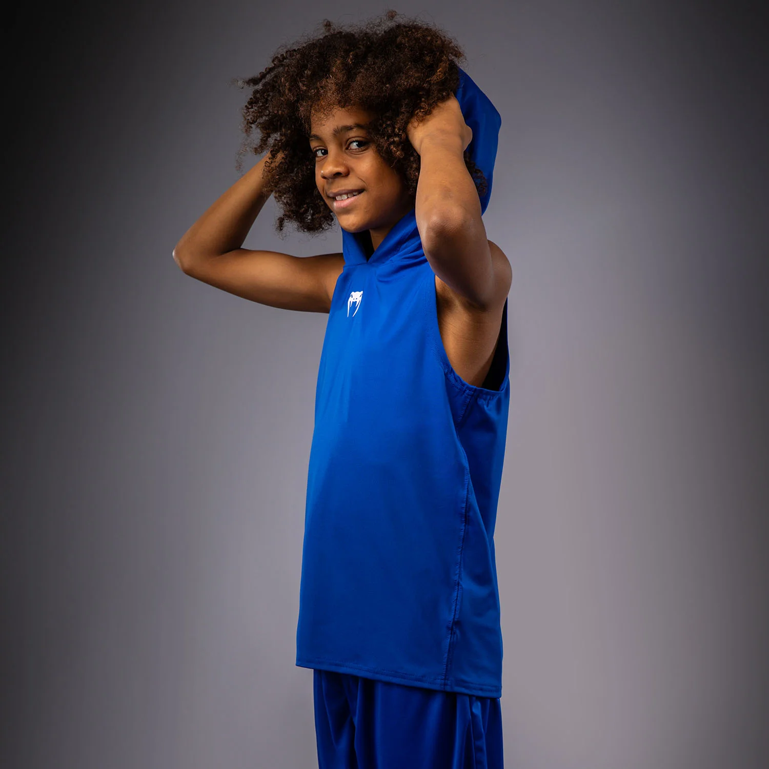 Venum Elite Kids Sleeveless Dry-Tech Hoodie - Royal Blue - Image 5
