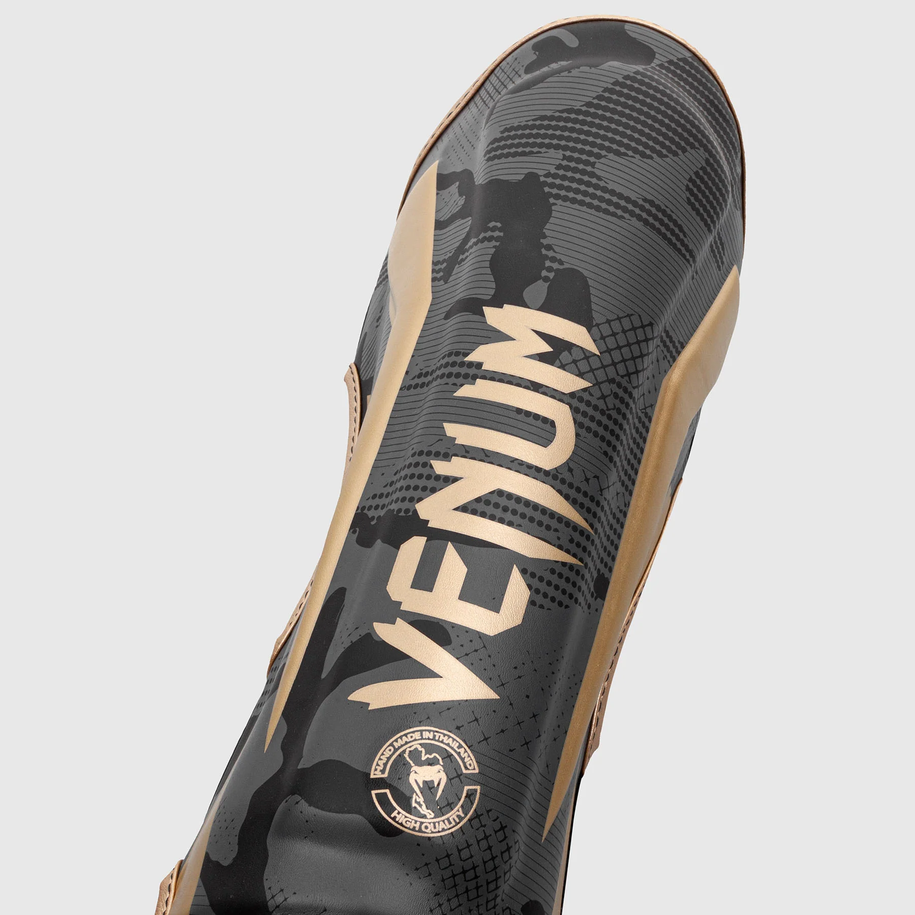 Venum Elite Shin Guard - Gold Camo - Image 2