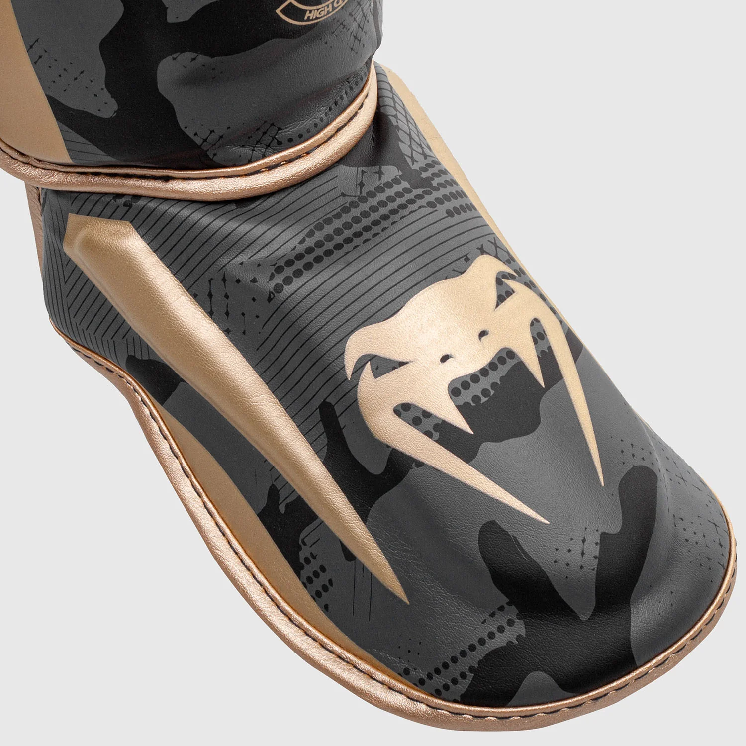 Venum Elite Shin Guard - Gold Camo - Image 3
