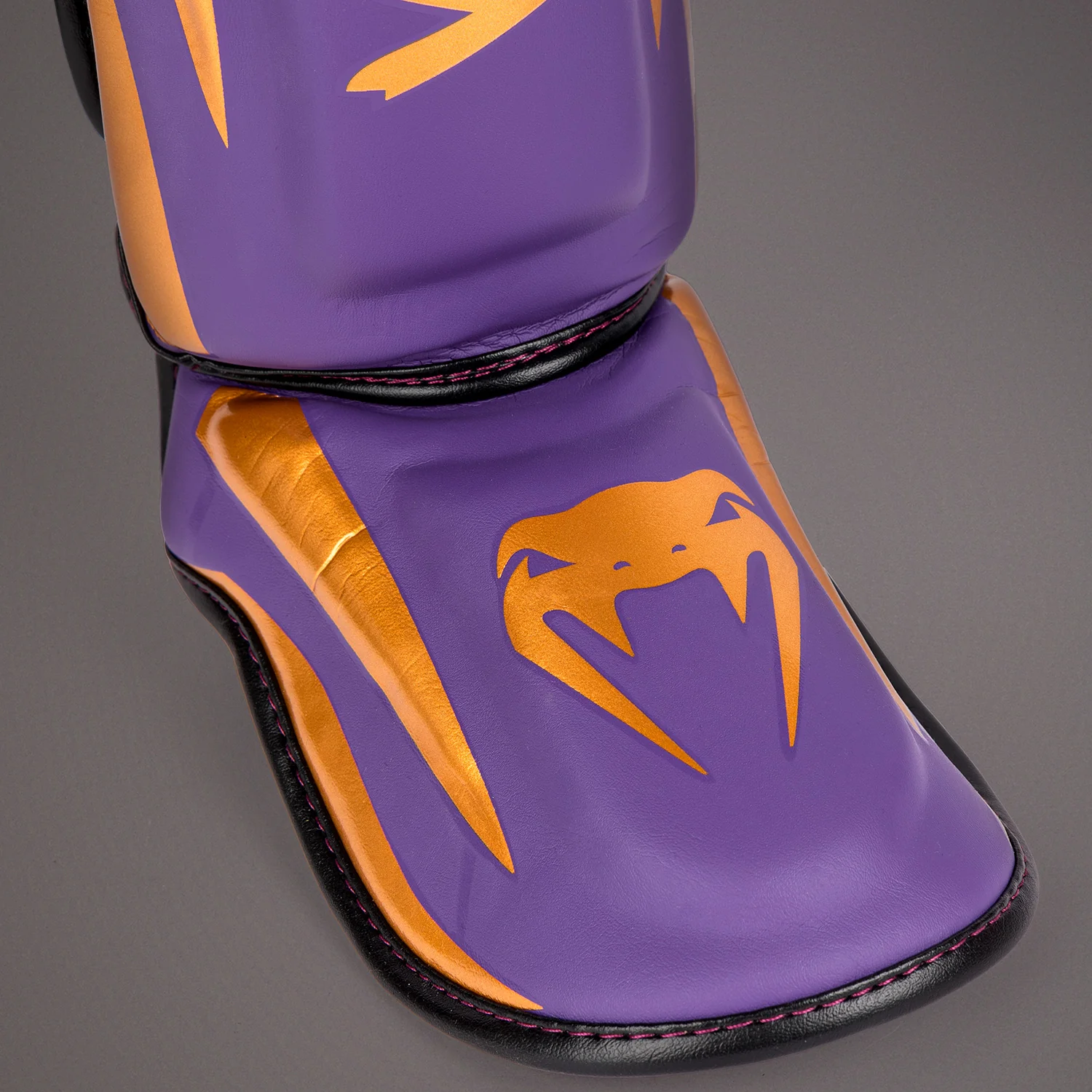 Venum Elite Shin Guards - Dark Purple - Special Edition - Image 3