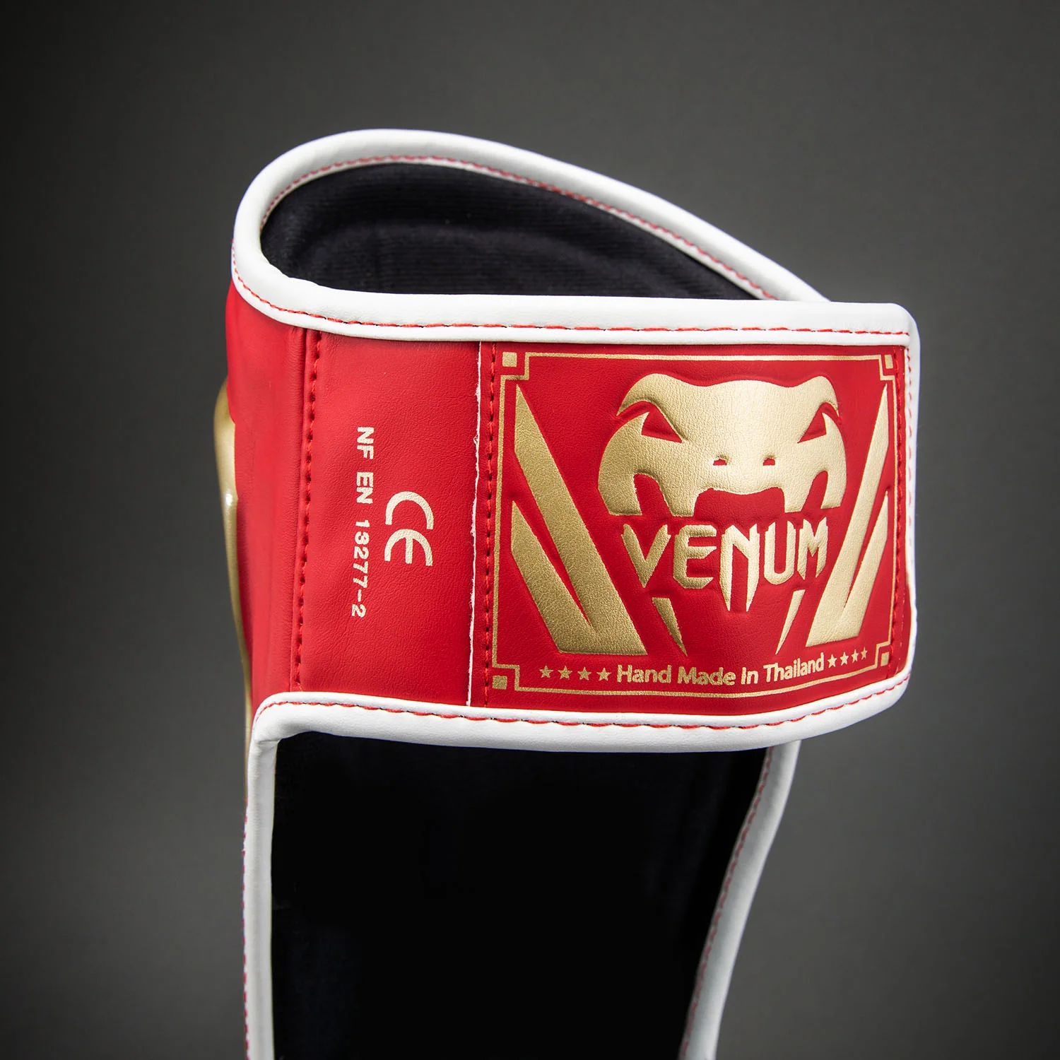 Venum Elite Shin Guards - Red - Image 4