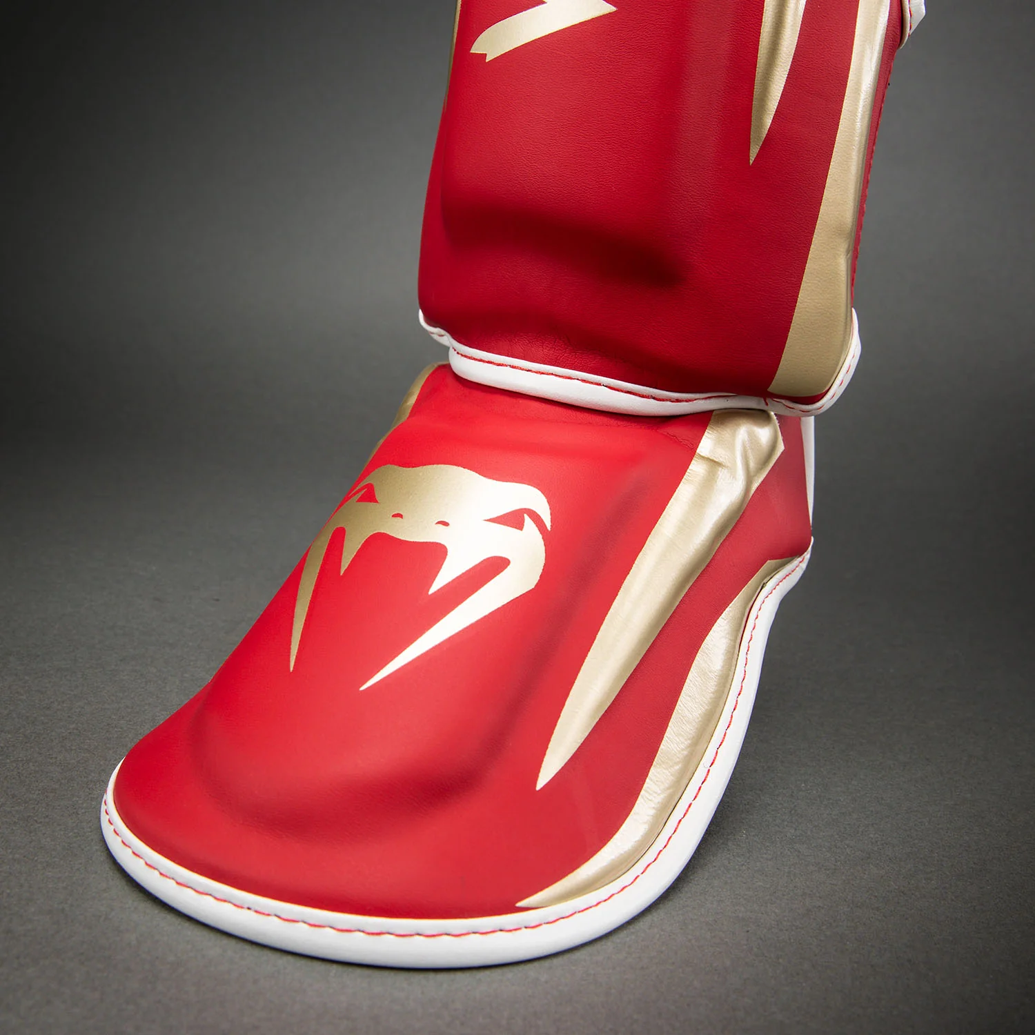 Venum Elite Shin Guards - Red - Image 5