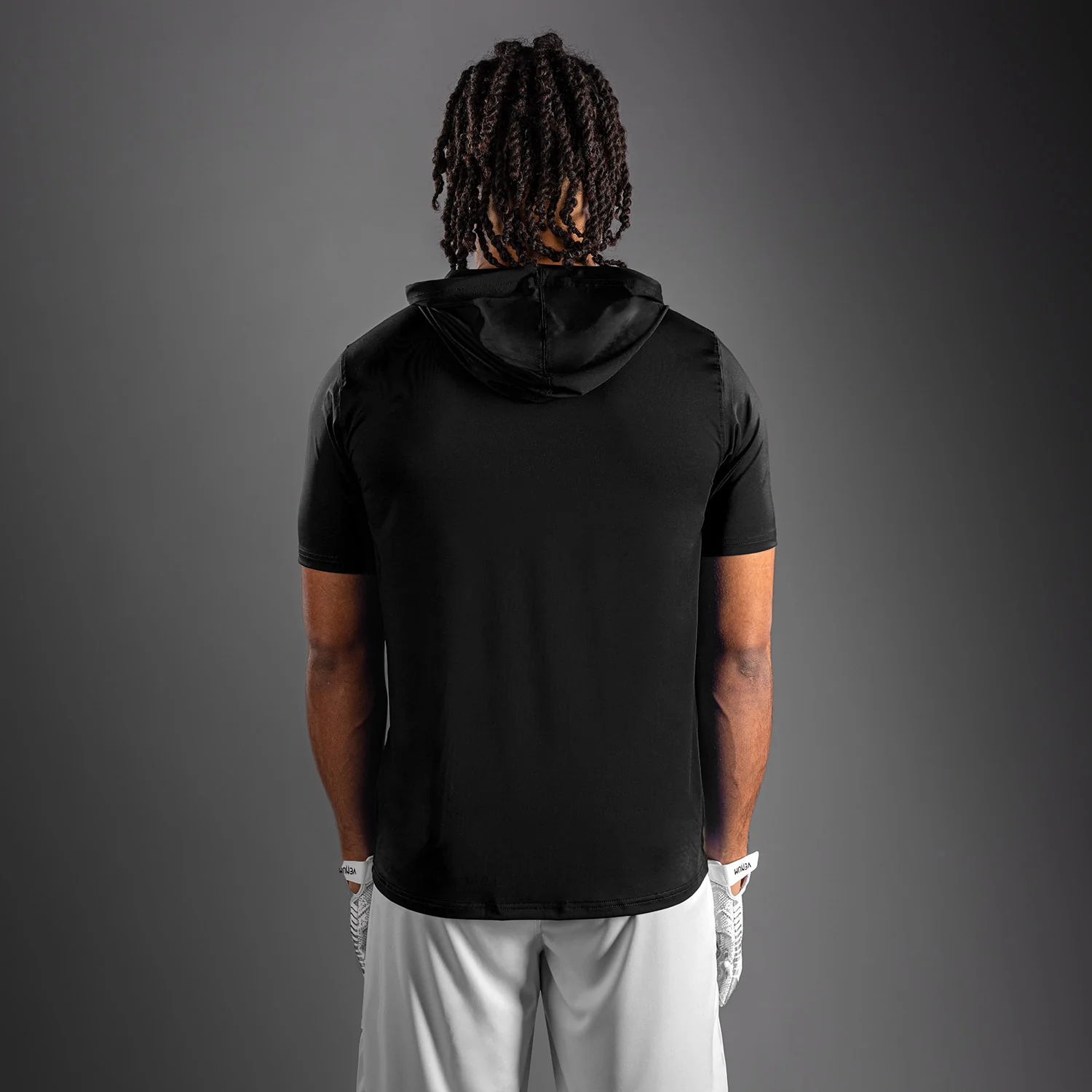 Venum Elite Short Sleeve Dry-Tech Hoodie - Black - Image 5