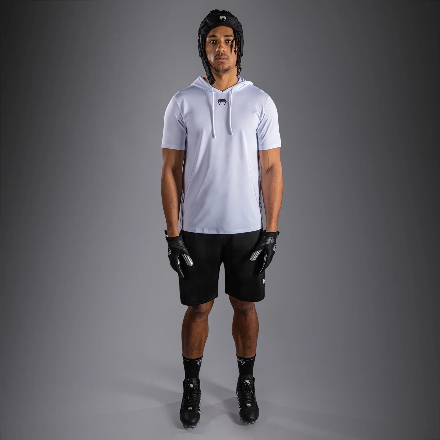 Venum Elite Short Sleeve Dry-Tech Hoodie - White