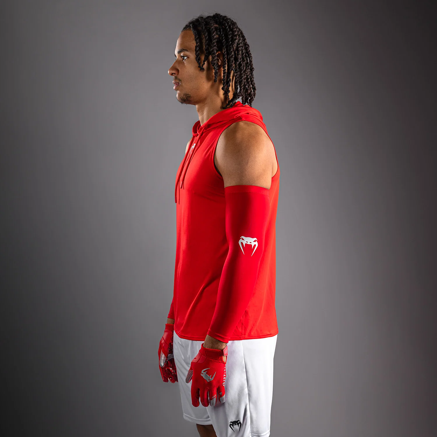 Venum Elite Sleeveless Dry-Tech Hoodie - Red - Image 2