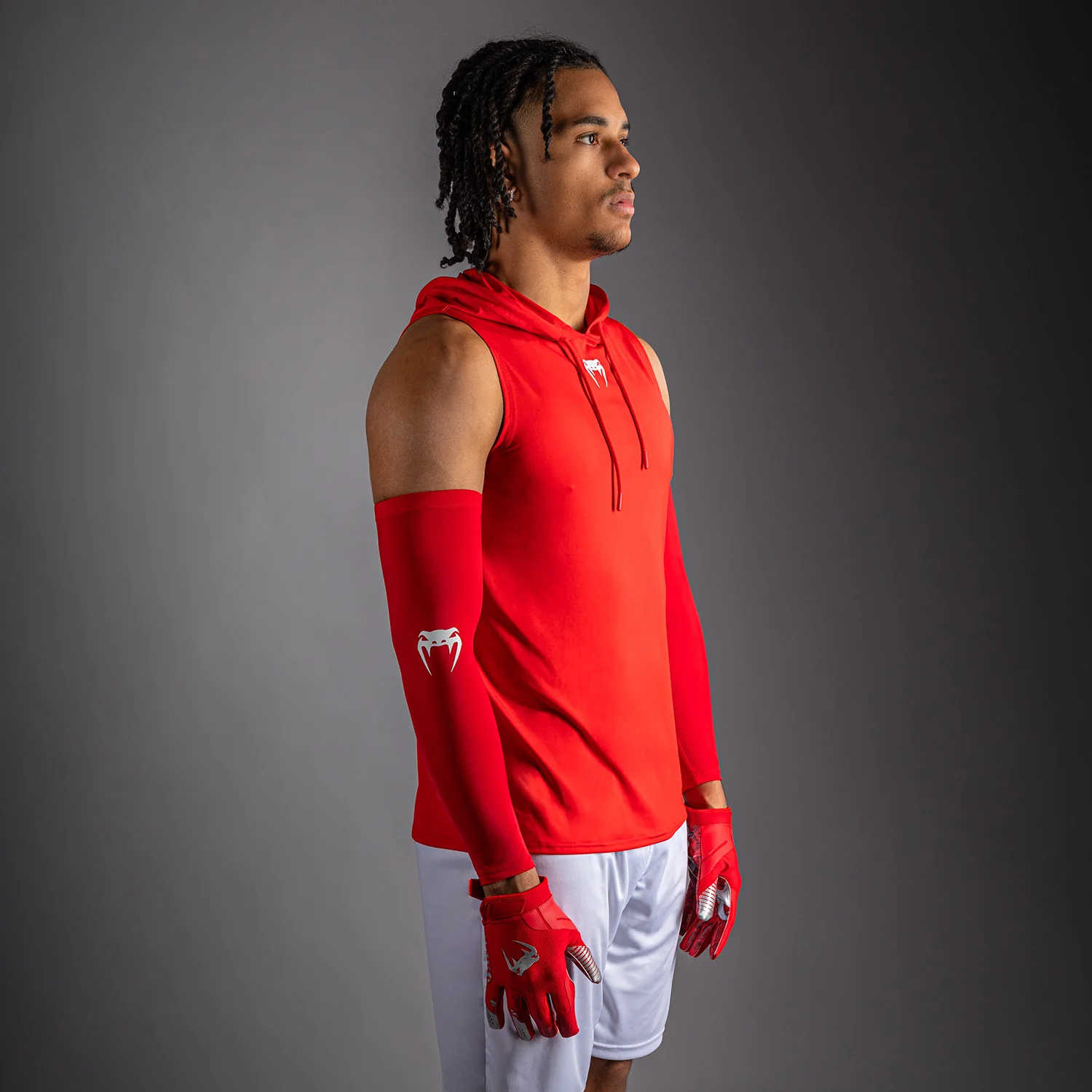 Venum Elite Sleeveless Dry-Tech Hoodie - Red - Image 3