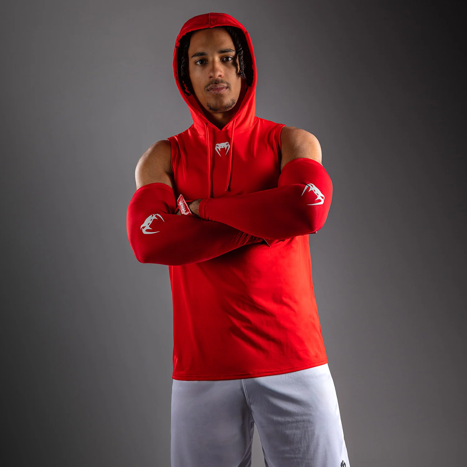 Venum Elite Sleeveless Dry-Tech Hoodie - Red - Image 7