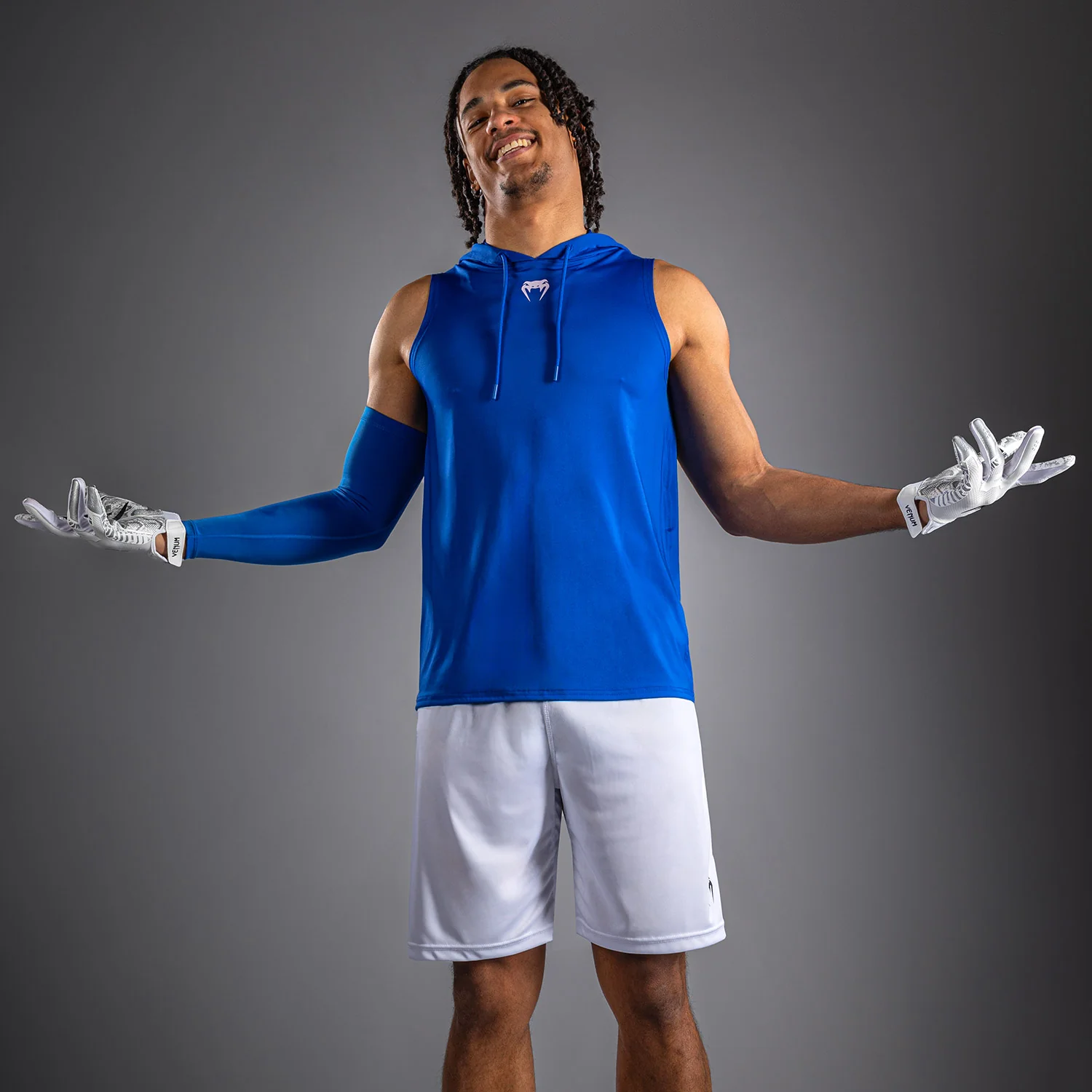 Venum Elite Sleeveless Dry-Tech Hoodie - Royal Blue - Image 7