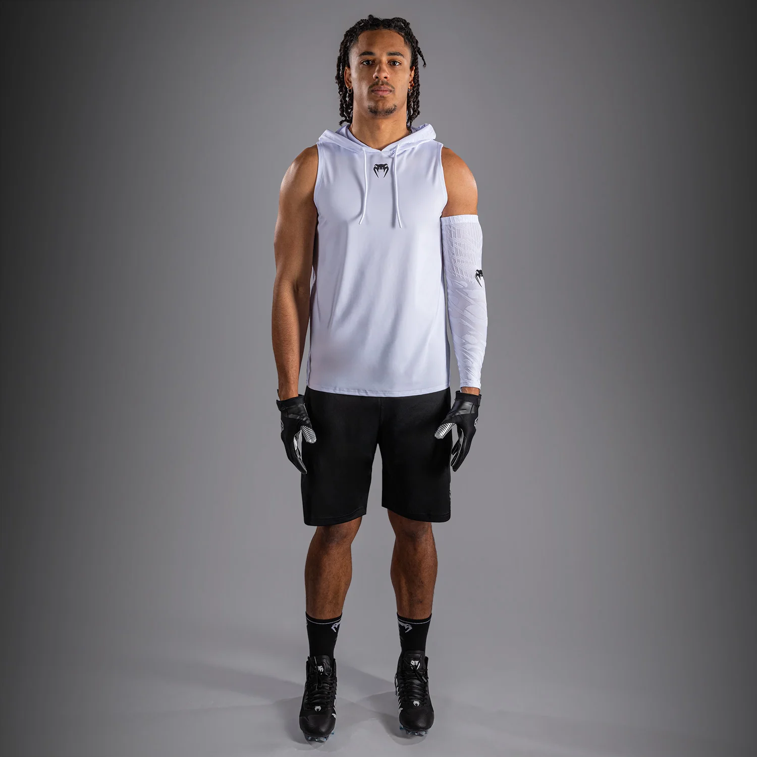 Venum Elite Sleeveless Dry-Tech Hoodie - White