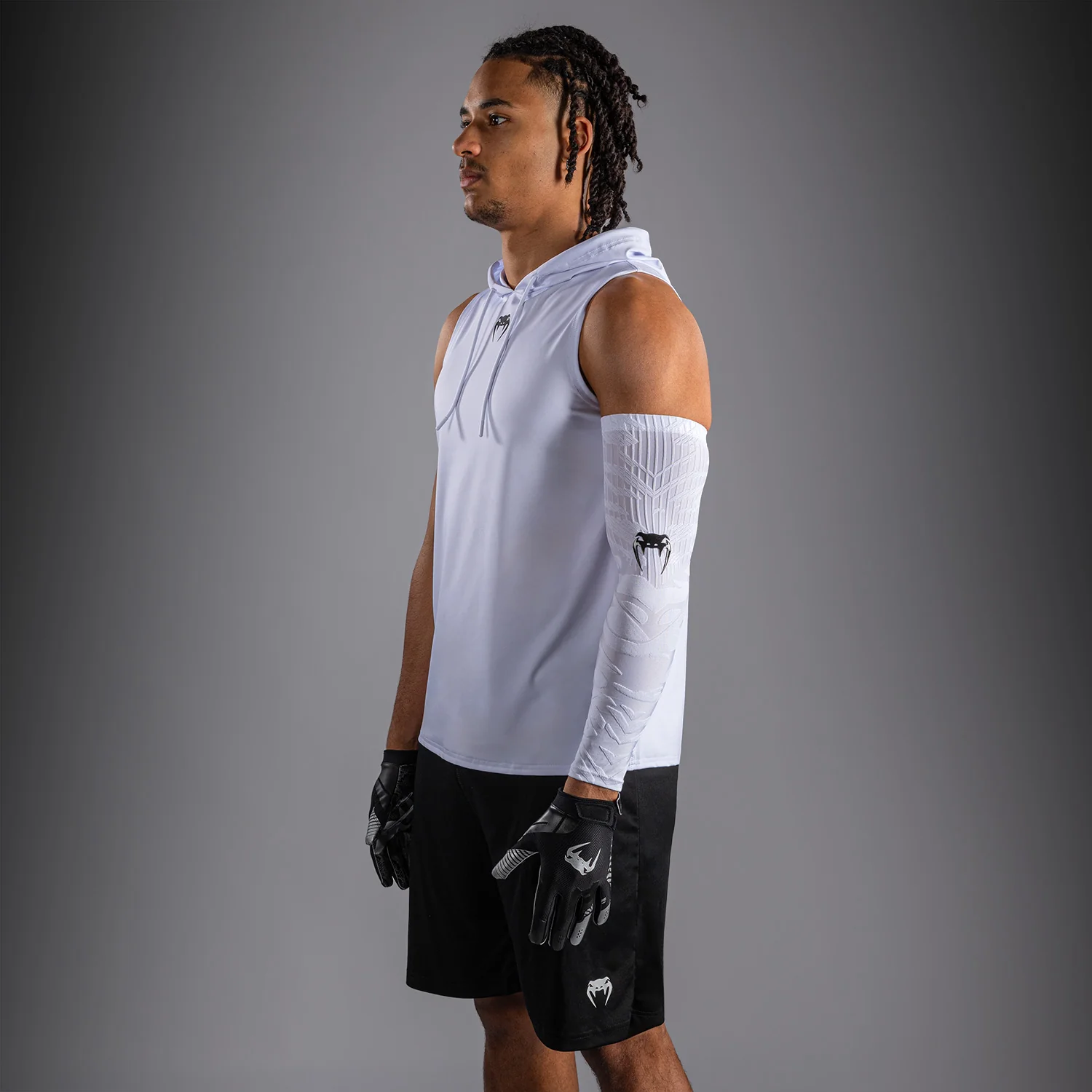 Venum Elite Sleeveless Dry-Tech Hoodie - White - Image 3