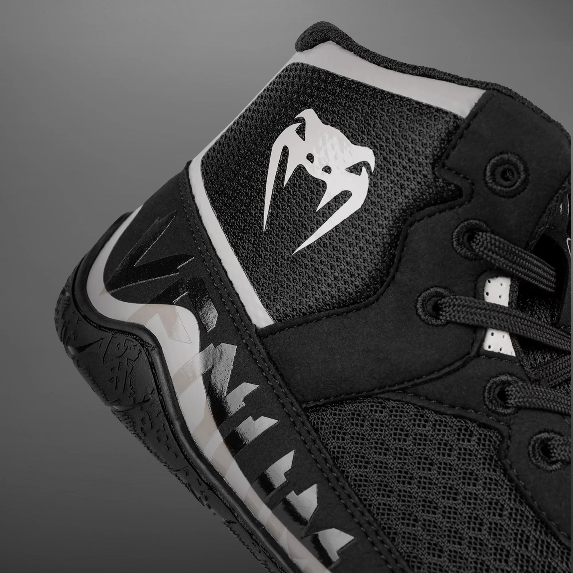 Venum Elite Wrestling Shoes - Black/Sand - Image 6
