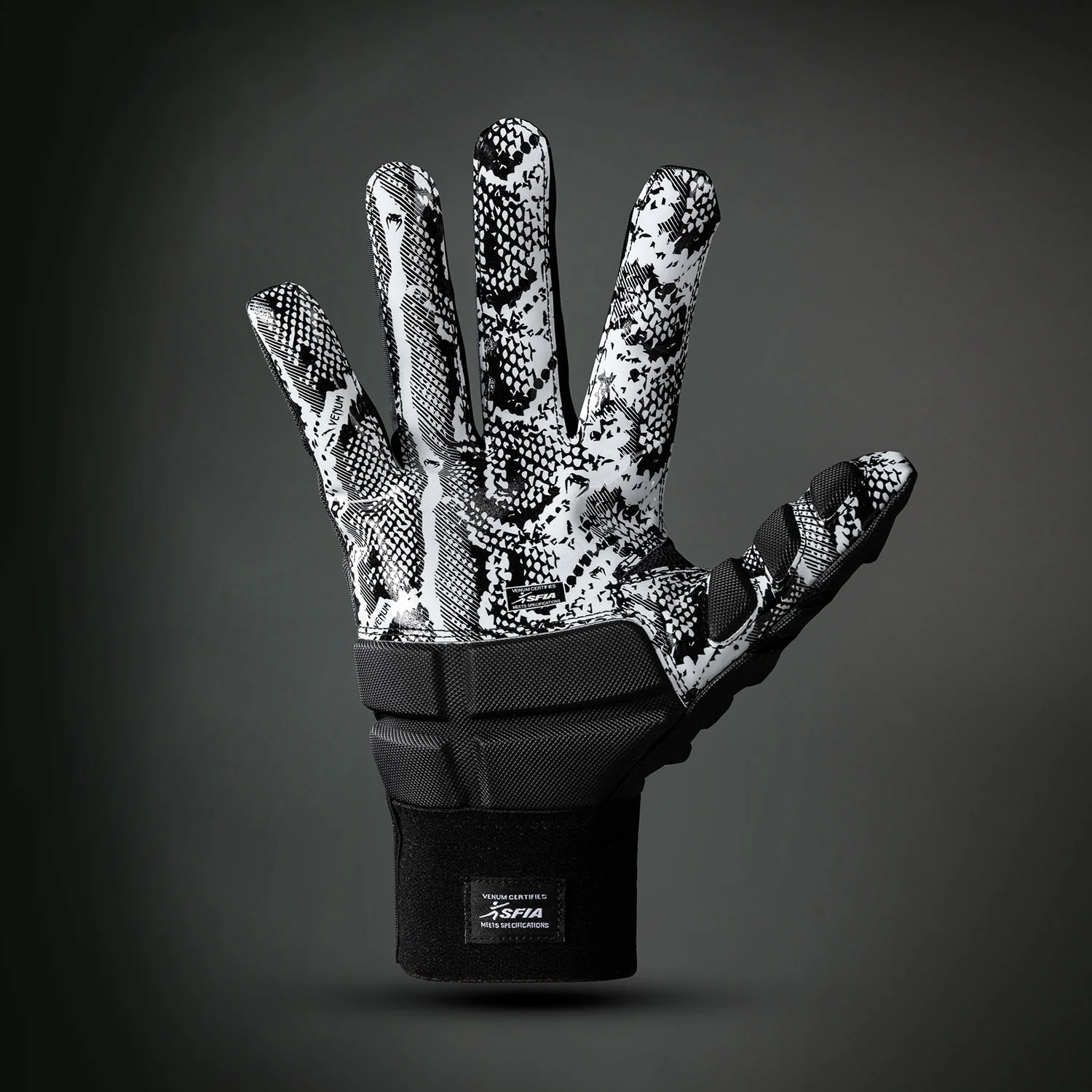 BLACK/WHITE Venum Elite Xtp Football Gloves - Image 3