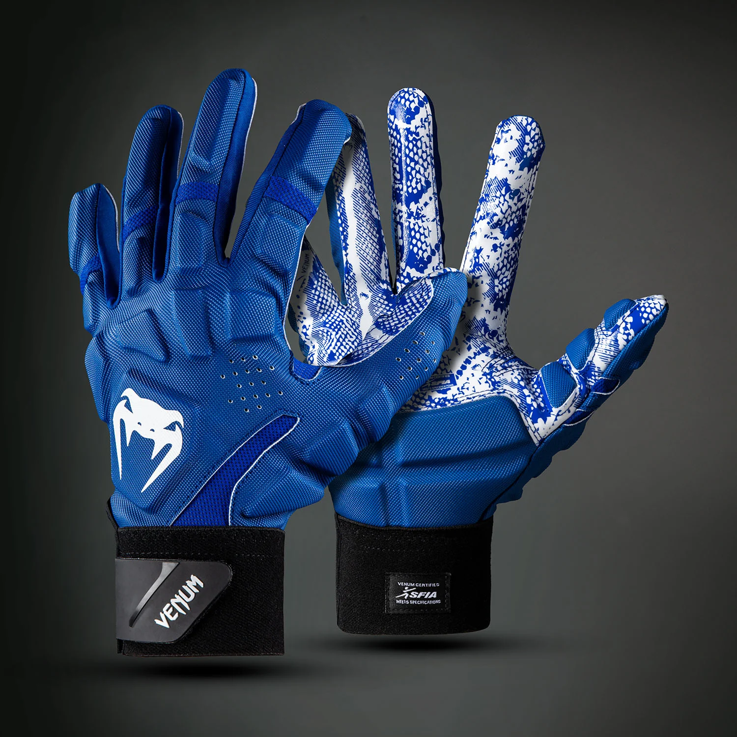 ROYAL BLUE/WHITE Venum Elite Xtp Football Gloves