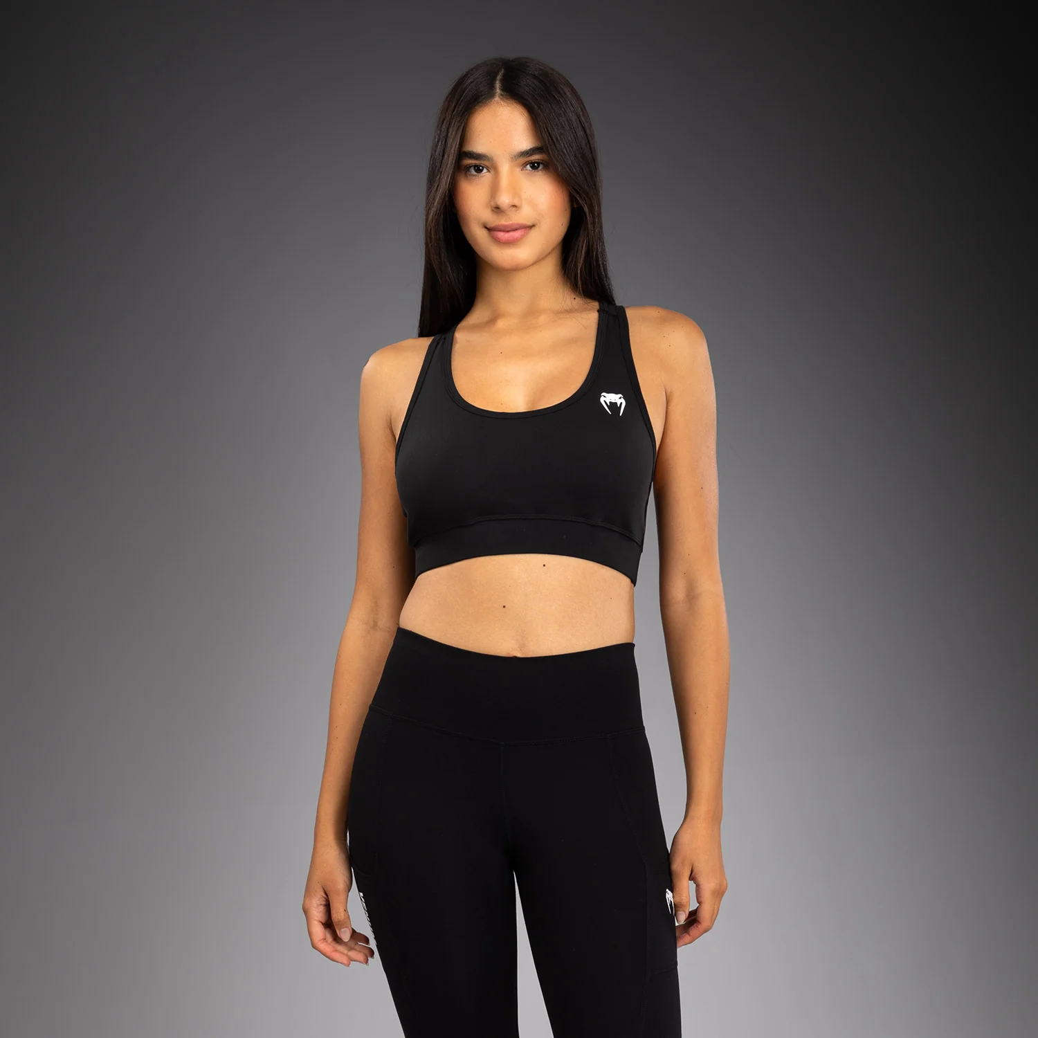 Venum Essential Medium Impact Sport Bras - Black