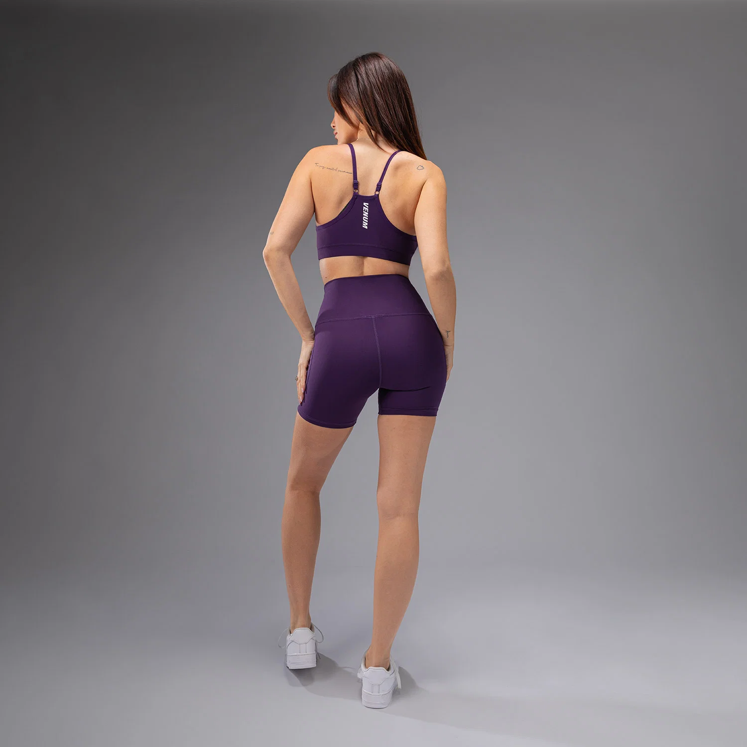Venum Essential Women's Bike Shorts - Deep Purple - Image 3