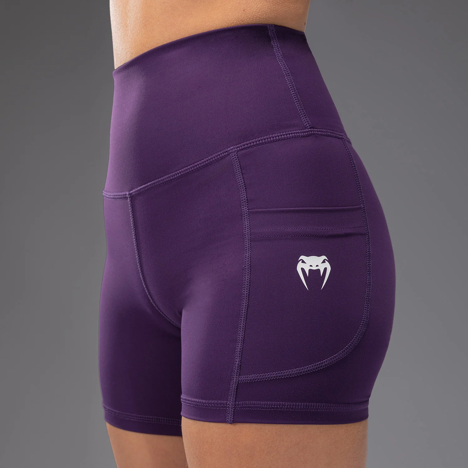 Venum Essential Women's Bike Shorts - Deep Purple - Image 7