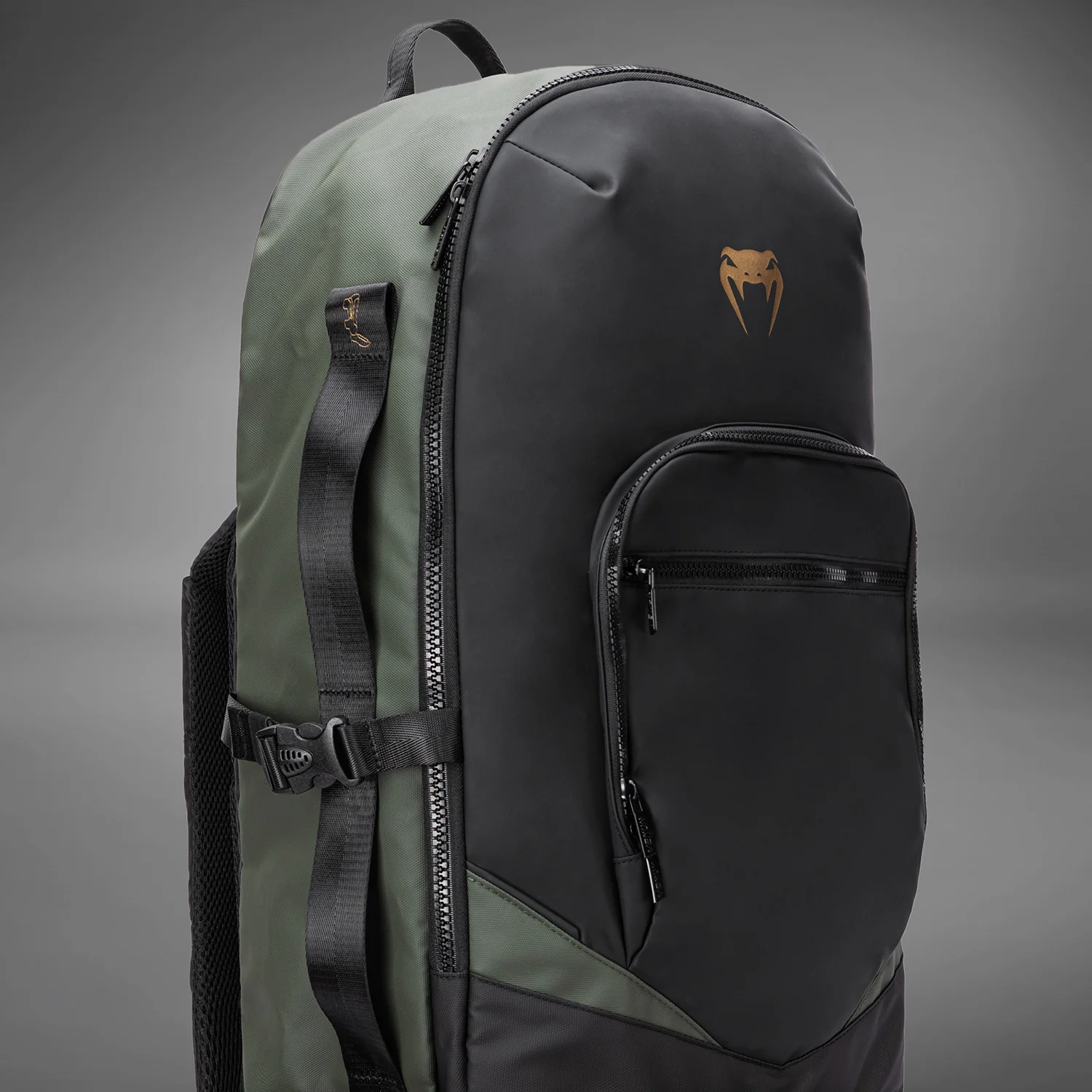 Venum Evo 2 Xtrem Backpack (50-63L) - Black/Khaki - Image 5
