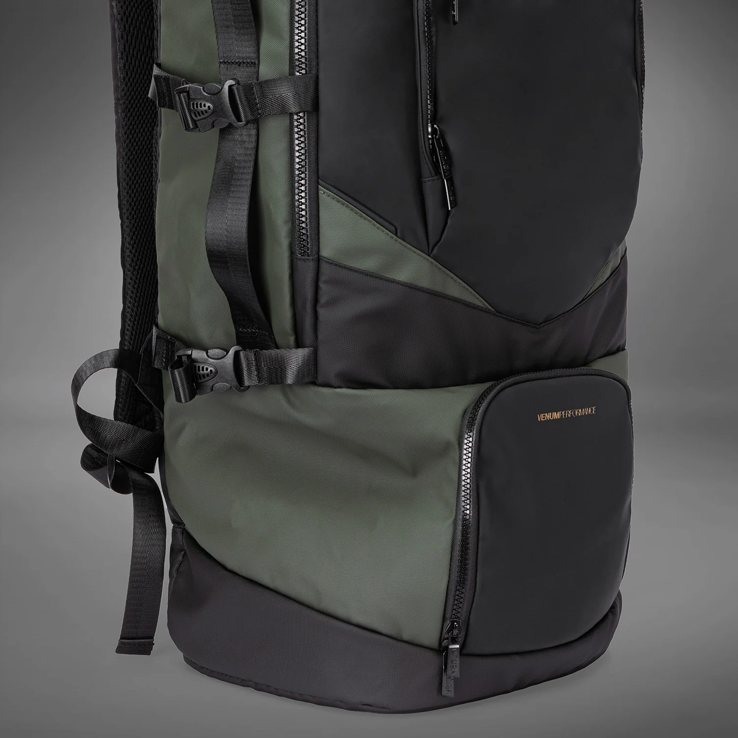 Venum Evo 2 Xtrem Backpack (50-63L) - Black/Khaki - Image 6