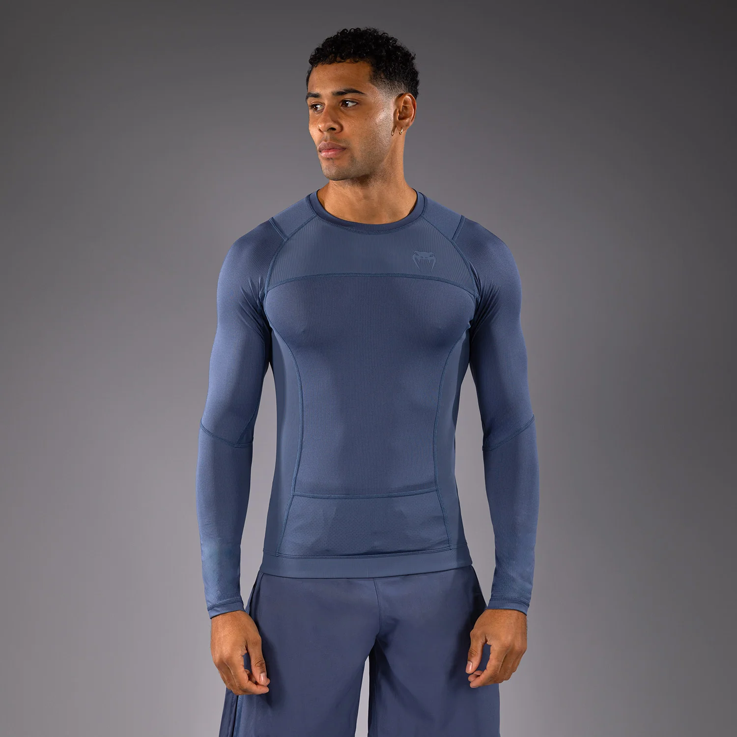 Venum G-Fit Air Men's Long Sleeve Rashguard - Foggy Blue - Image 5