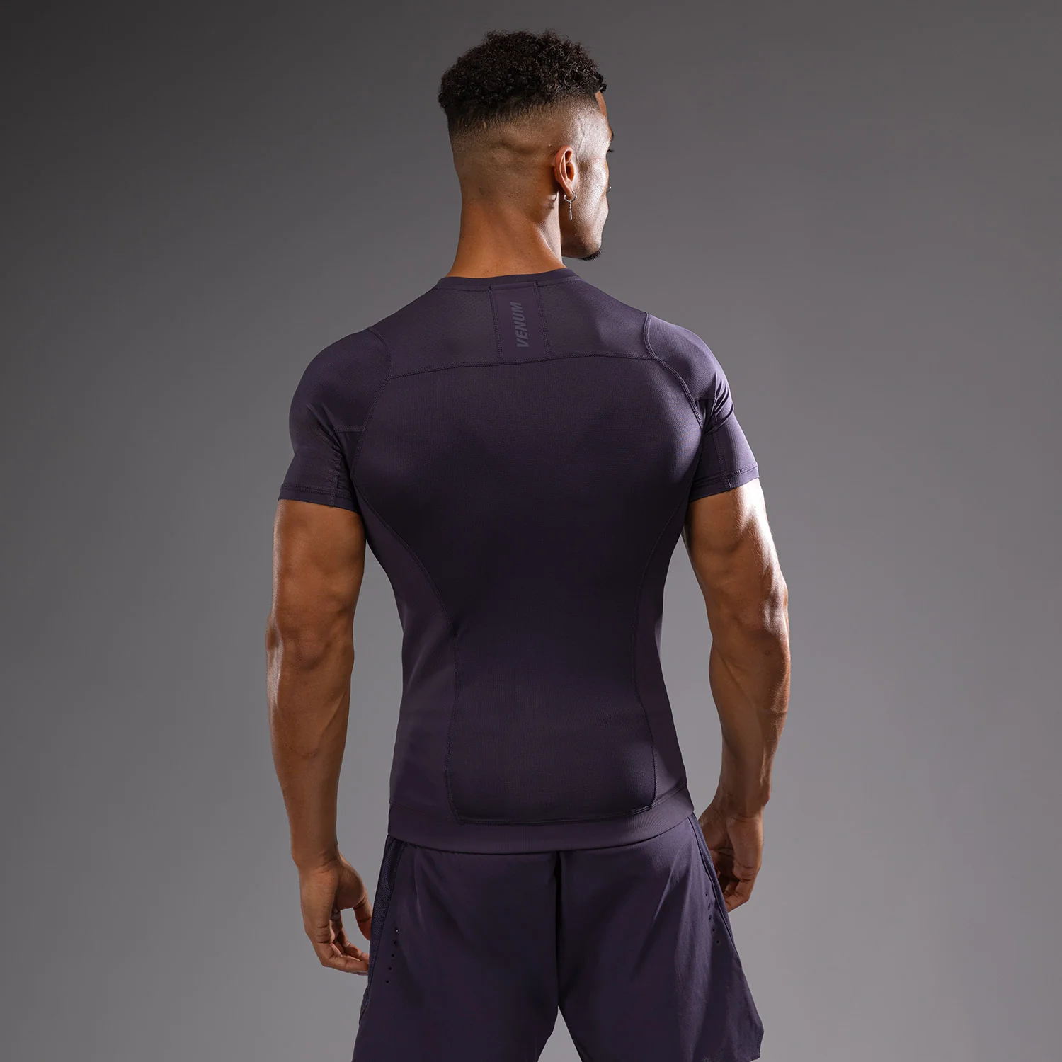 Venum G-Fit Air Men's Short Sleeve Rashguard - Deep Purple - Image 4