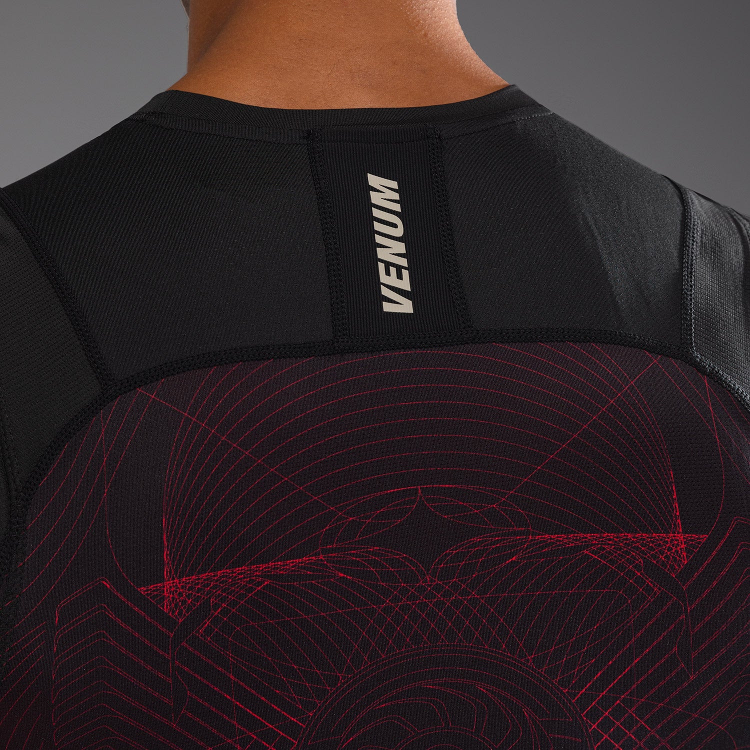 Venum G-Fit Air Men's Sleeveless Rashguard - Deep Black/Fire Red - Image 7
