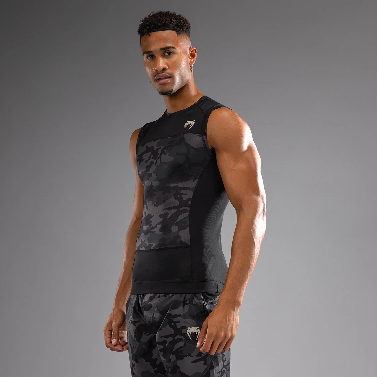 Venum G-Fit Air Men's Sleeveless Rashguard - Digital Urban Camo - Image 2