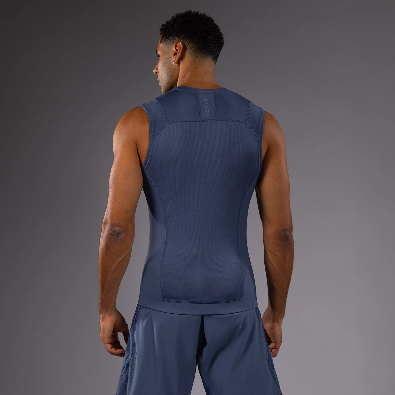Venum G-Fit Air Men's Sleeveless Rashguard - Foggy Blue - Image 4