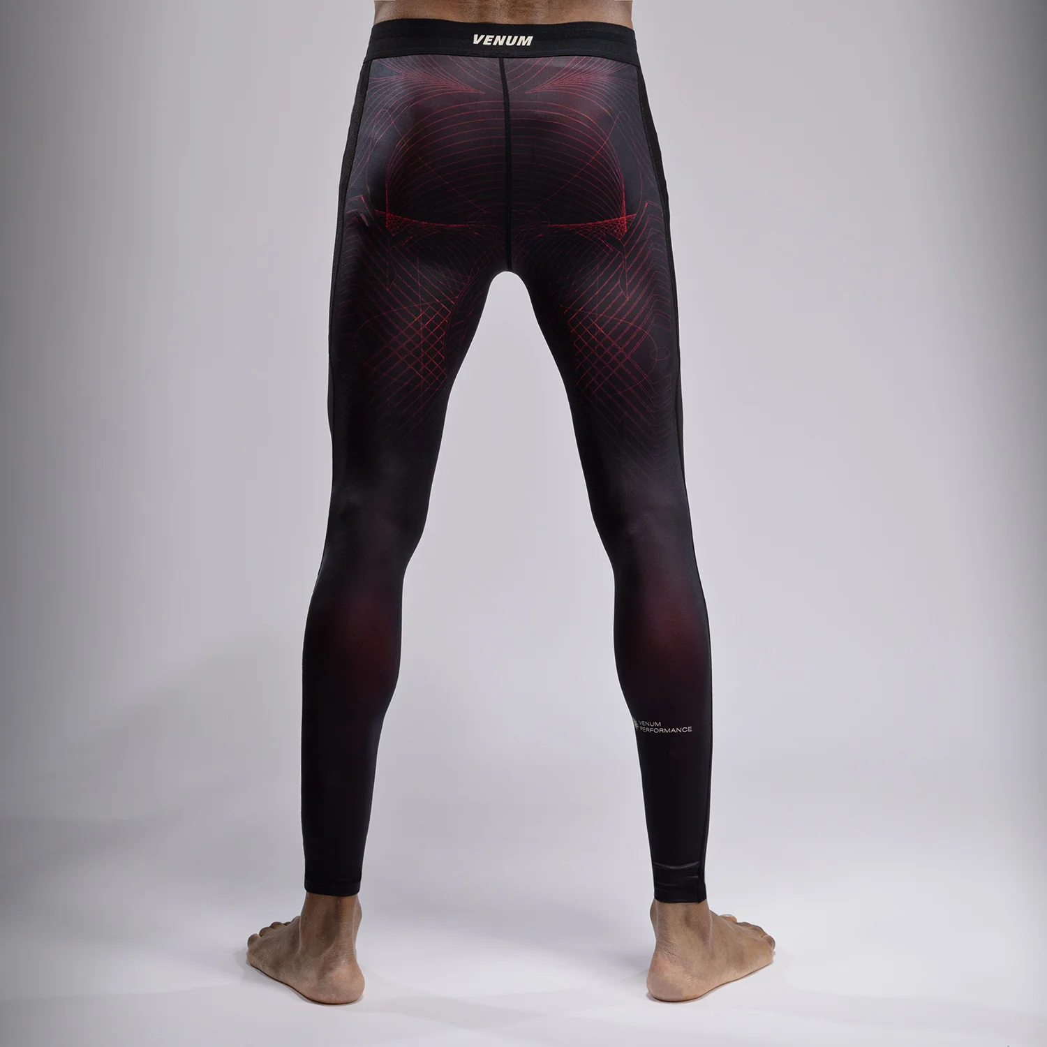 Venum G-Fit Air Men's Spats - Deep Black/Fire Red - Image 3