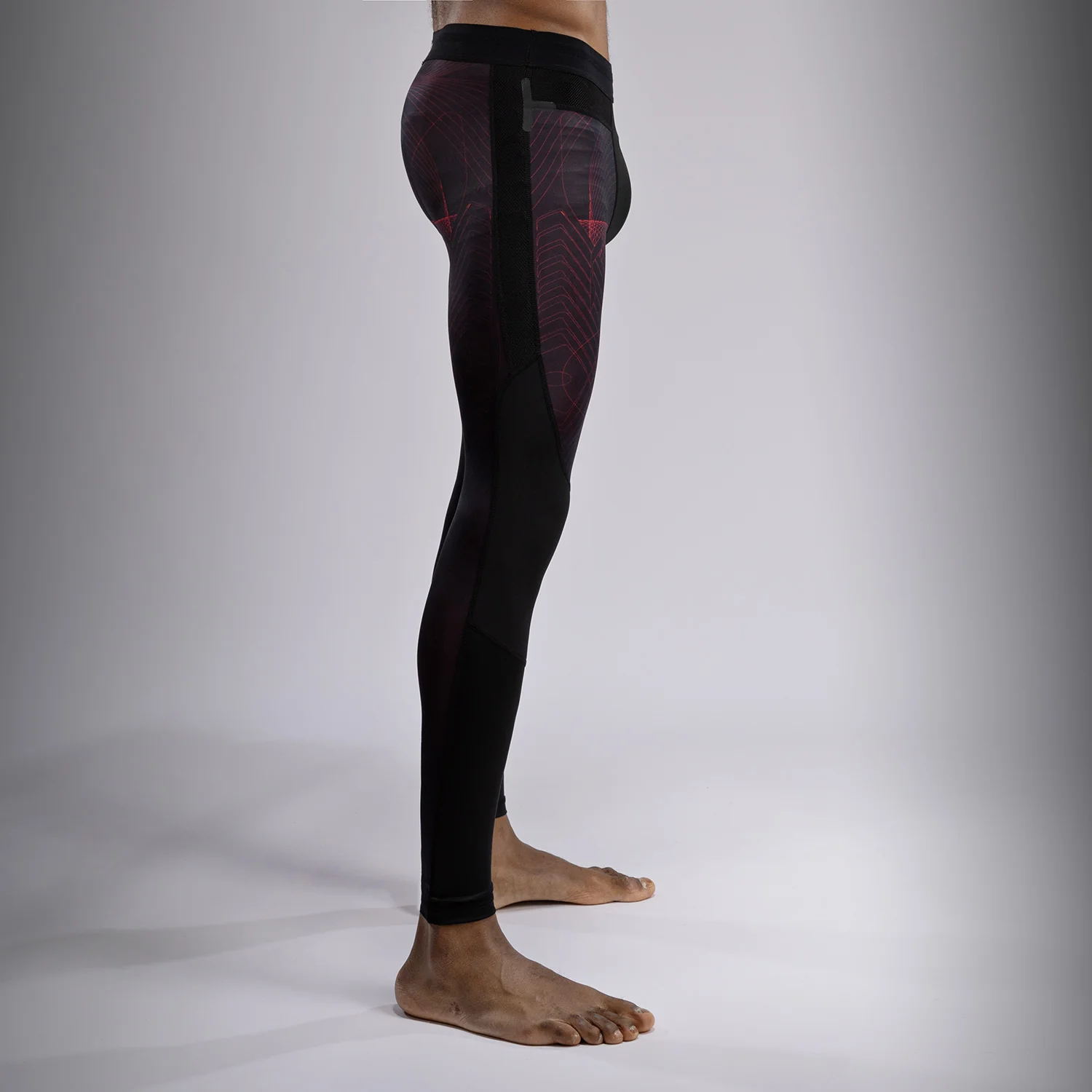 Venum G-Fit Air Men's Spats - Deep Black/Fire Red - Image 4