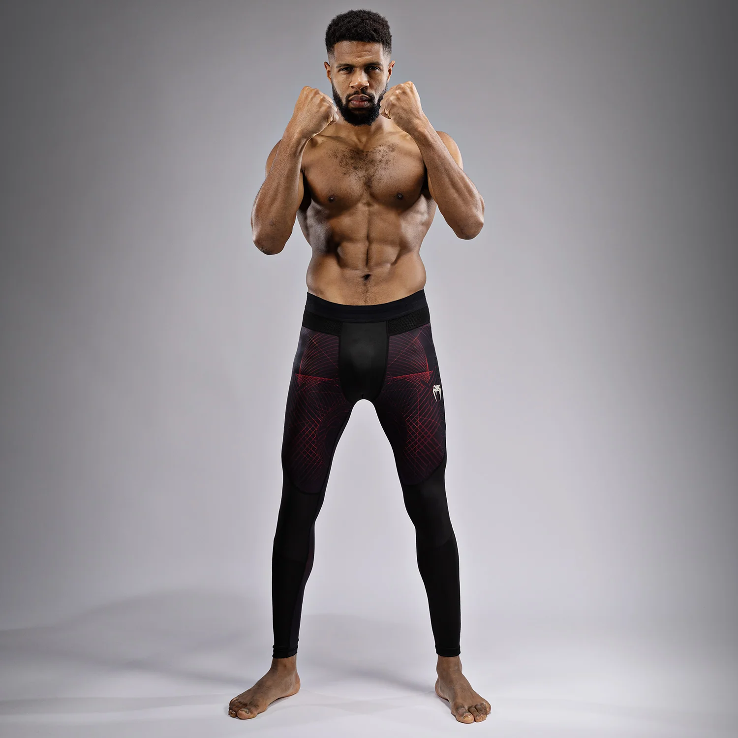 Venum G-Fit Air Men's Spats - Deep Black/Fire Red - Image 5
