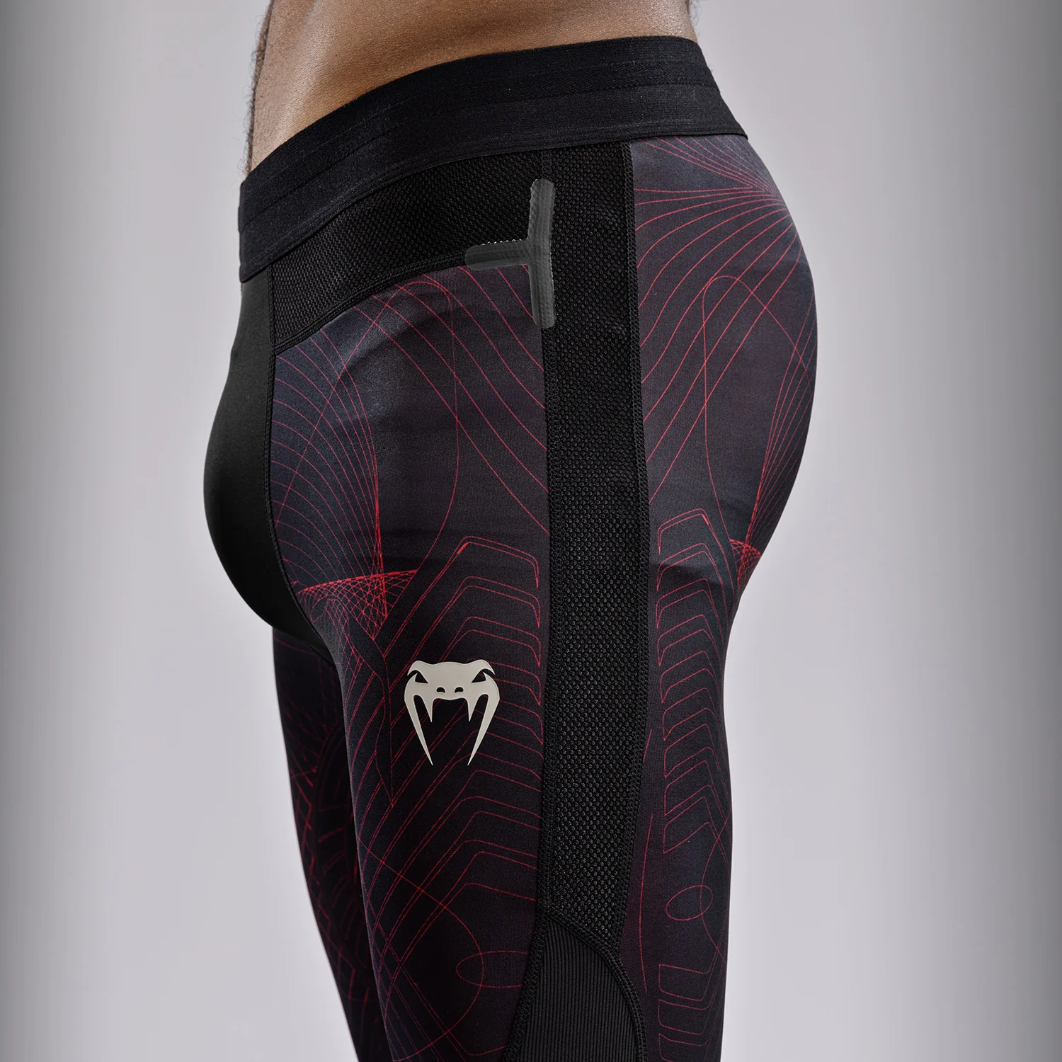 Venum G-Fit Air Men's Spats - Deep Black/Fire Red - Image 7