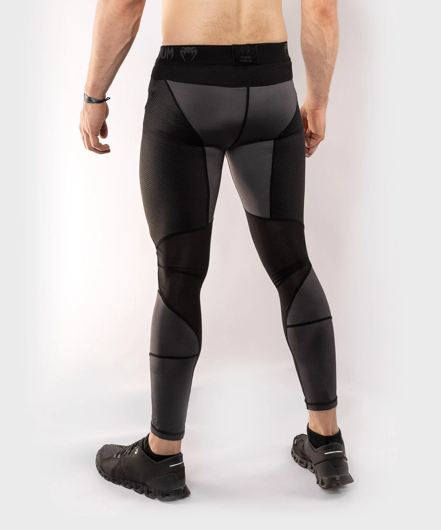 Venum G-Fit Compression Tights - Grey/Black - Image 12