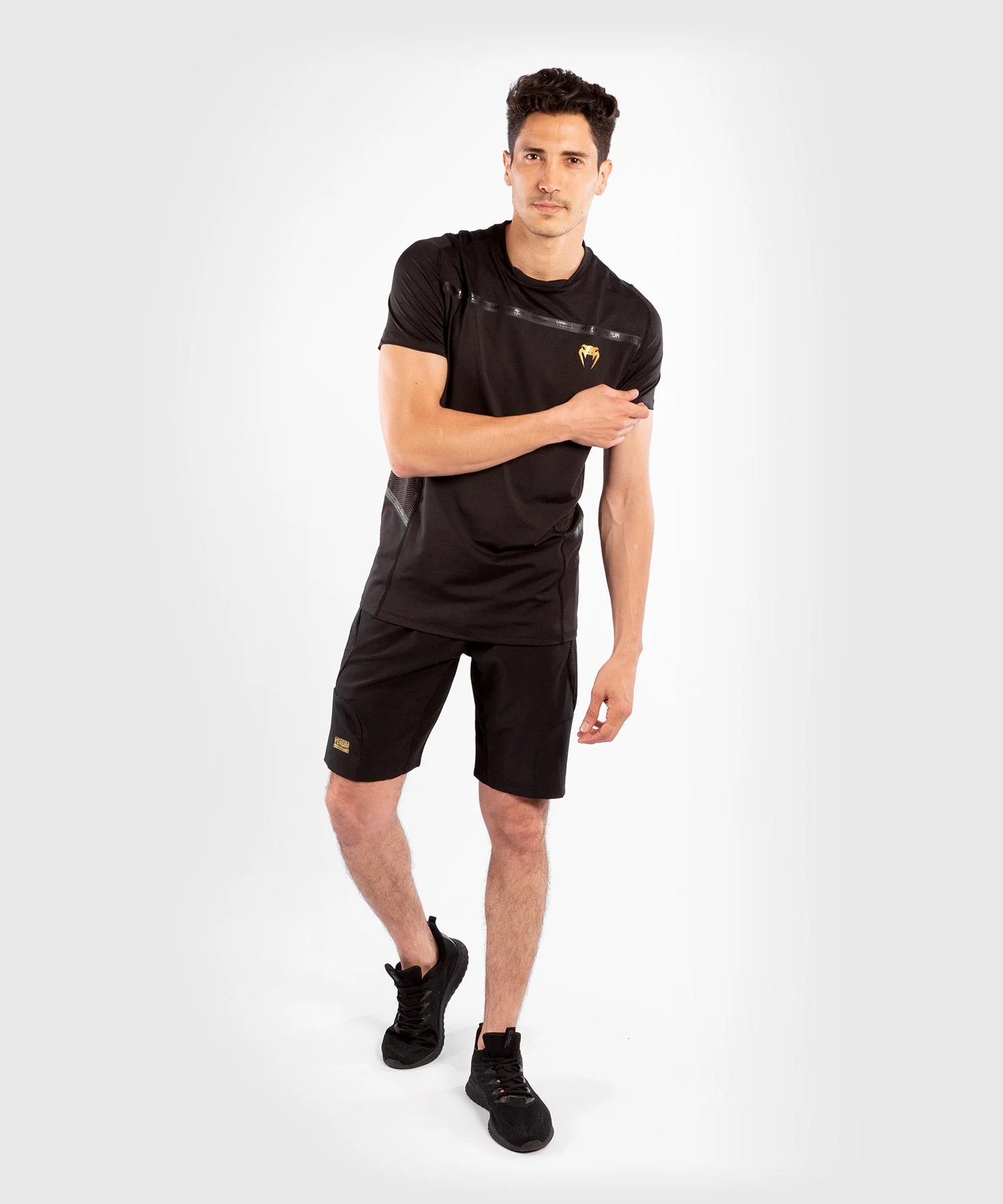 Venum G-Fit Dry-Tech T-shirt - Black/Gold - Image 7