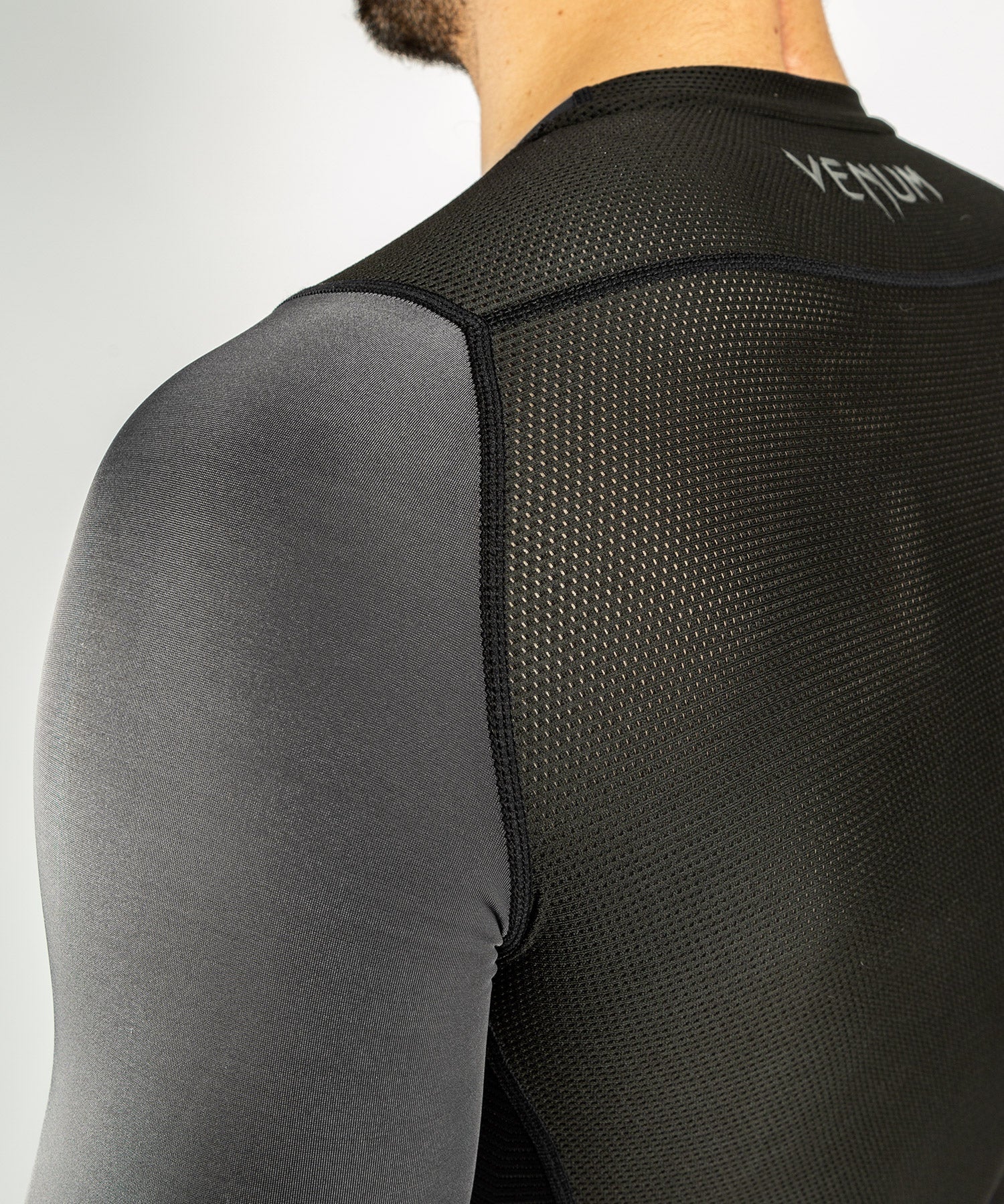 Venum G-Fit Rashguard - Long Sleeves - Grey/Black - Image 16