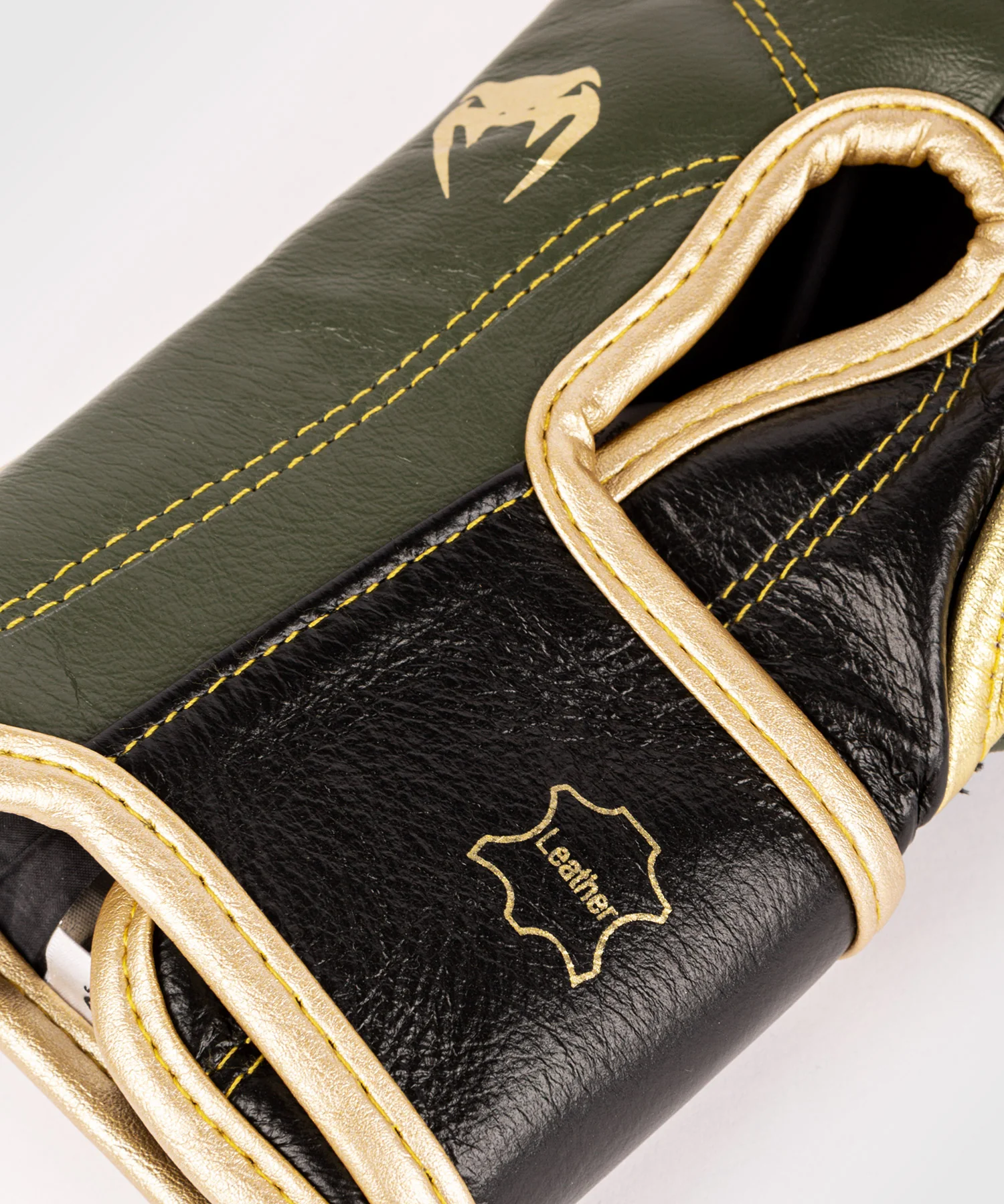 Venum Giant 2.0 Pro Boxing Gloves Velcro - Khaki/Gold - Image 5