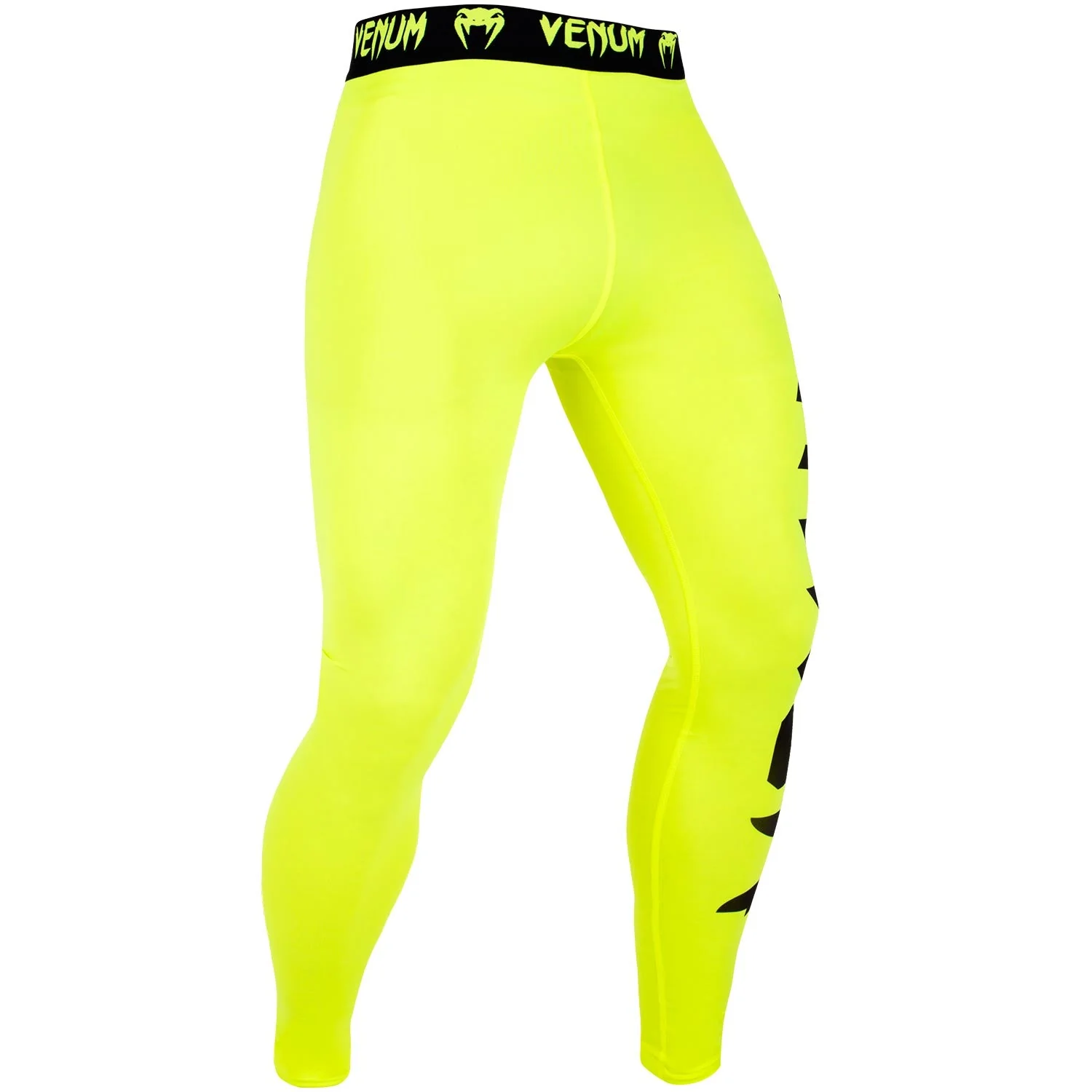 Venum Giant Compression Tights - Neo Yellow/Black - Image 2