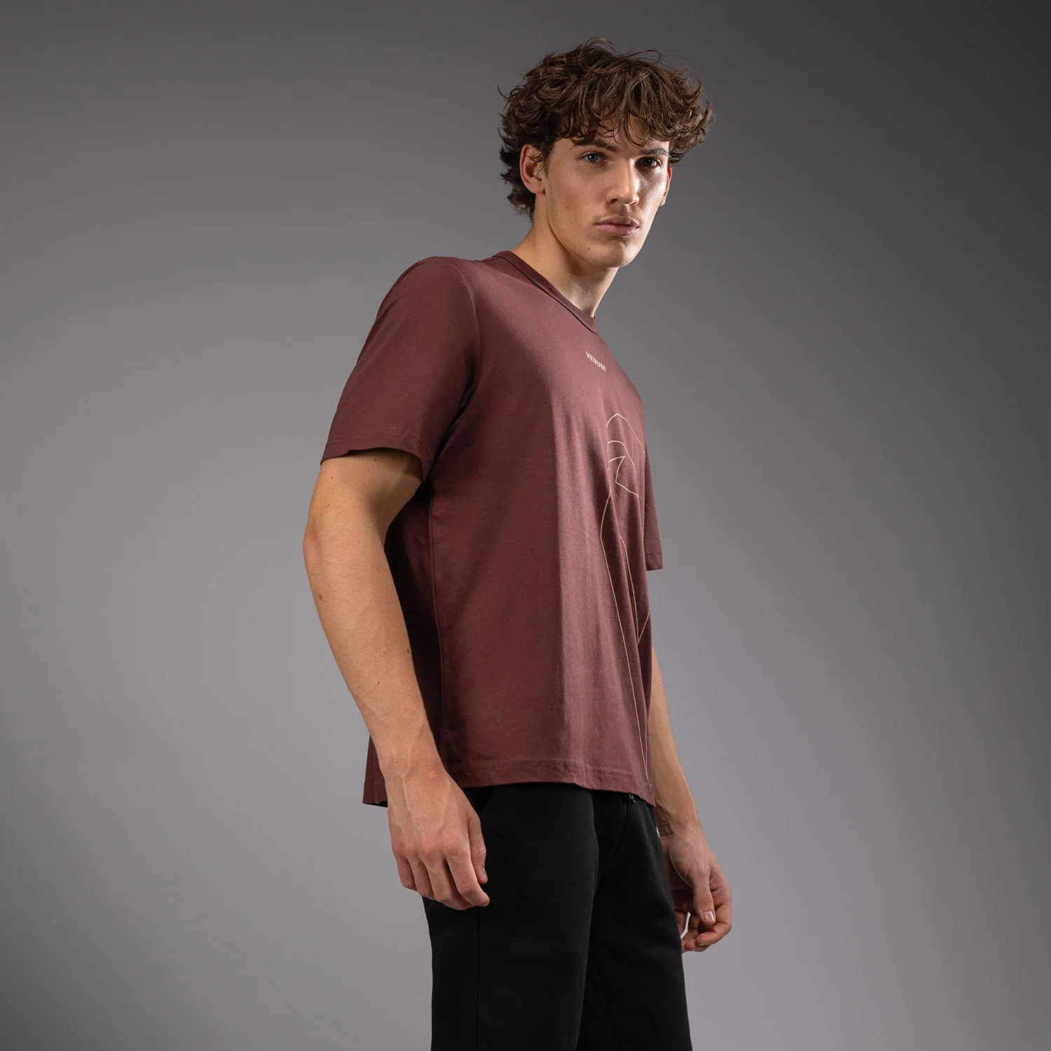 Venum Giant Connect T-Shirt - Chocolate Brown - Image 4