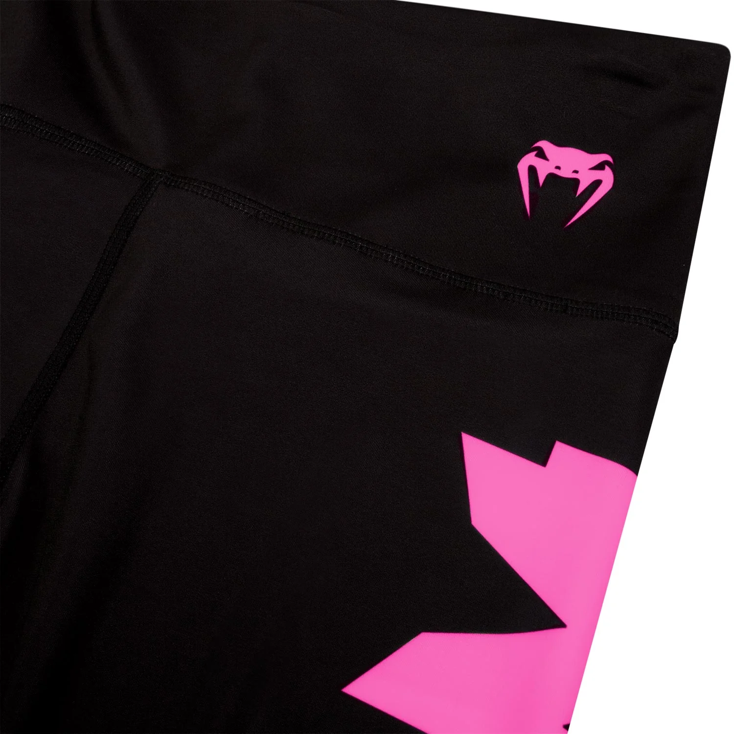 Venum Giant Cropped Leggings - Black/Neo Pink - Image 5