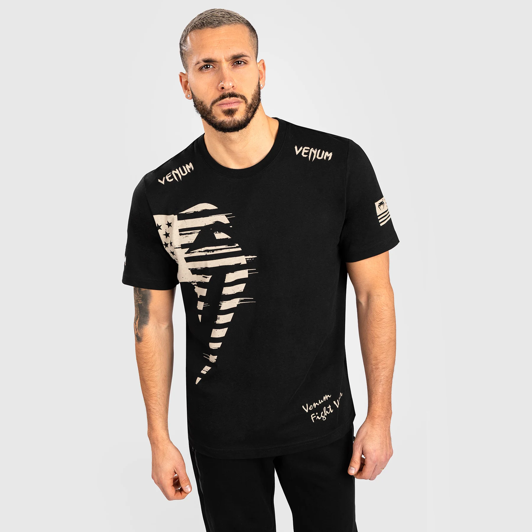 VENUM GIANT USA T-SHIRT - REGULAR FIT - BLACK - Image 2